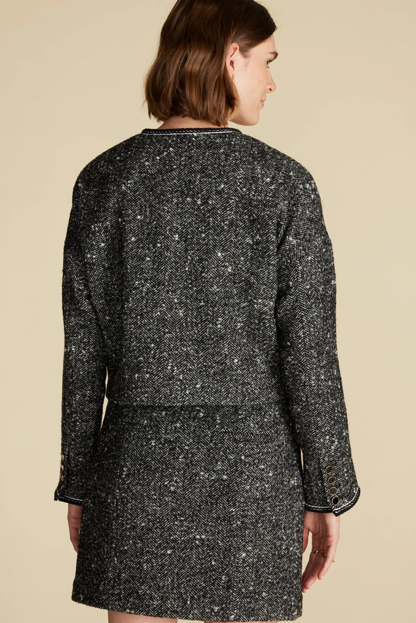 Amour Vert Jules Crop Lady Jacket- Jackets & Outerwear|Clearance