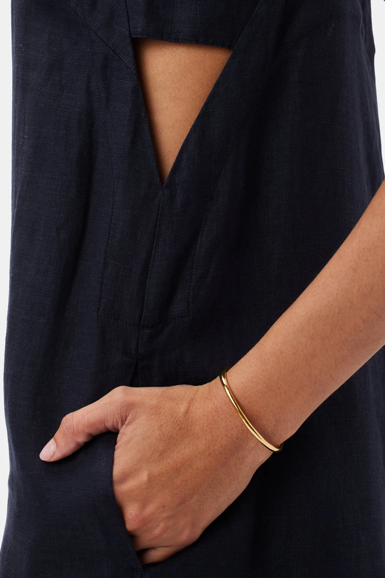 Amour Vert Lilly Pilly Kai Organic Linen Slip Dress- Dresses|Clearance