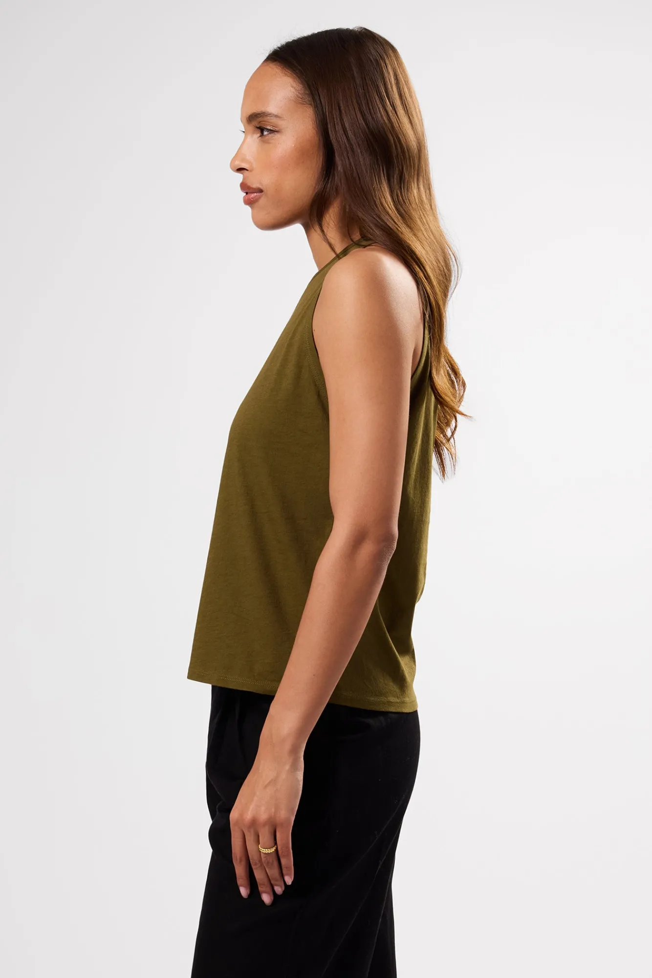 Amour Vert Jillian Organic Cotton Tank- Tops|Clearance