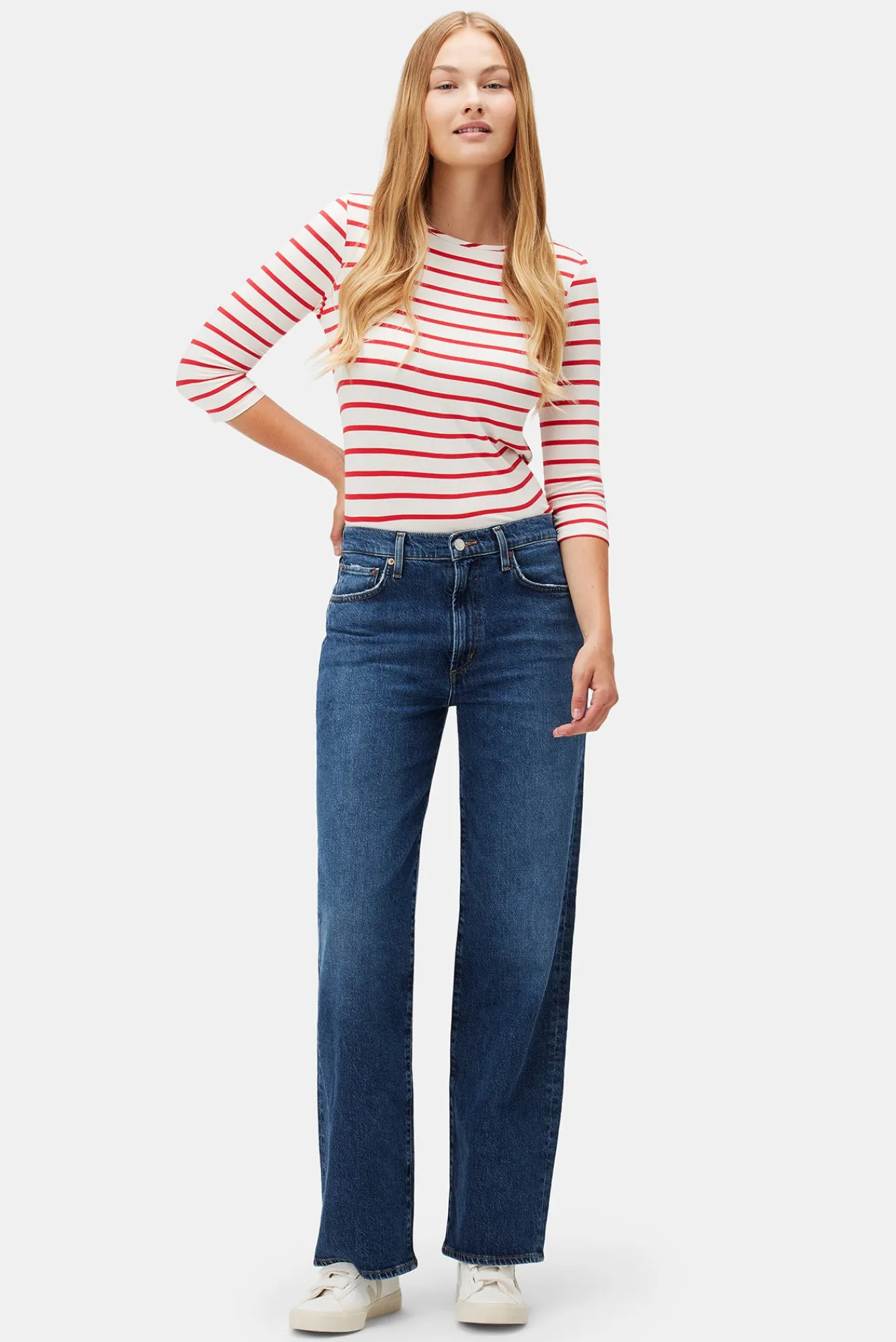 Amour Vert AGOLDE Harper Wide Straight Jean- Pants|Denim