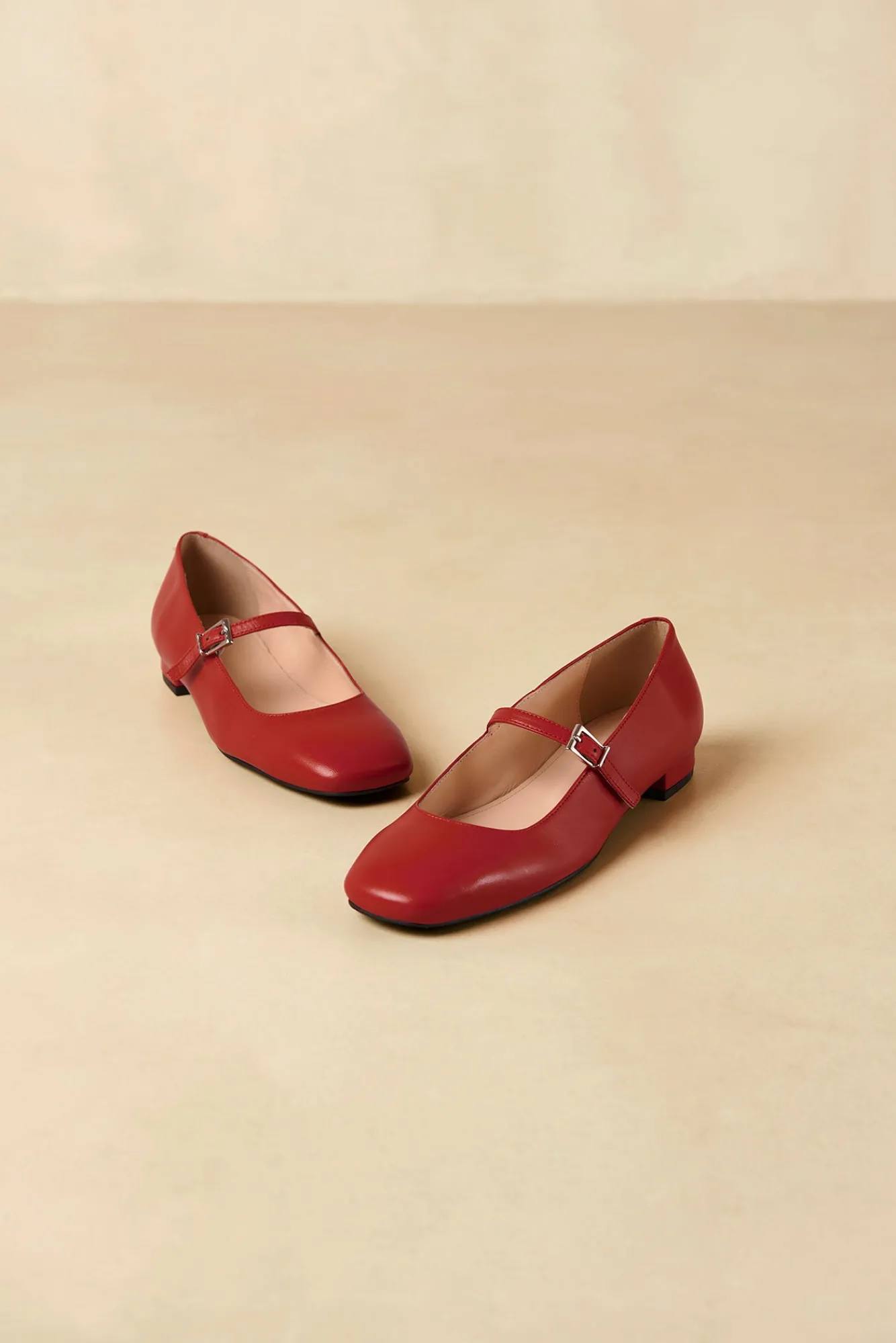 Amour Vert Alohas Por Do Sol Leather Ballet Flats- Shoes