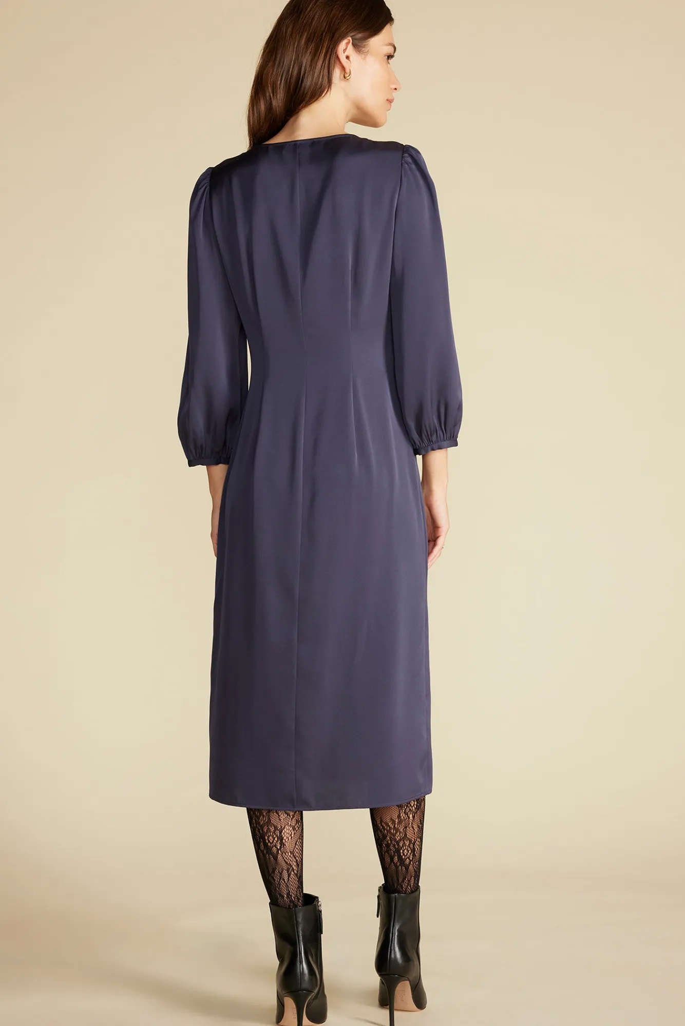 Amour Vert Aurelie Stretch Silk Bustier Dress- Dresses|Clearance