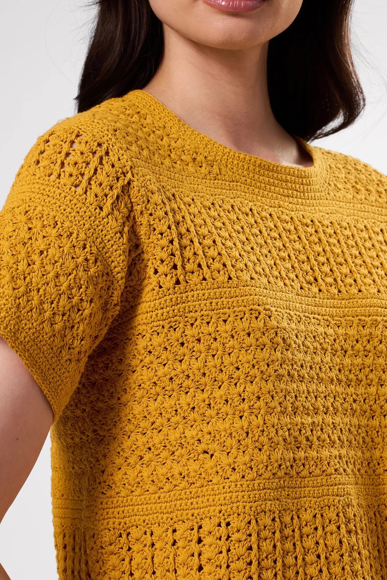 Amour Vert Crochet T Shirt- Tops|Clearance