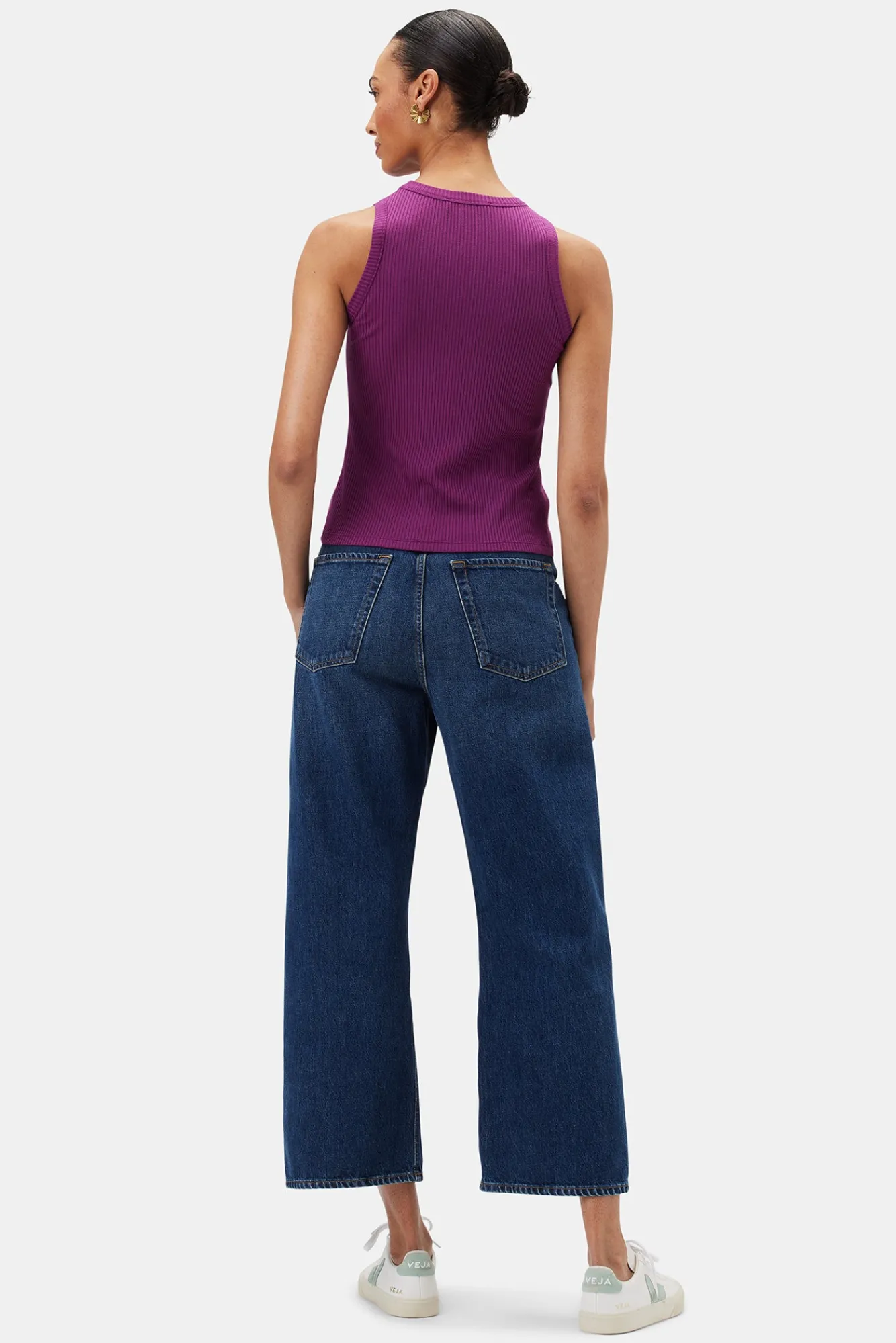 Amour Vert Asmet Paris Rib Tank- Tops|Clearance