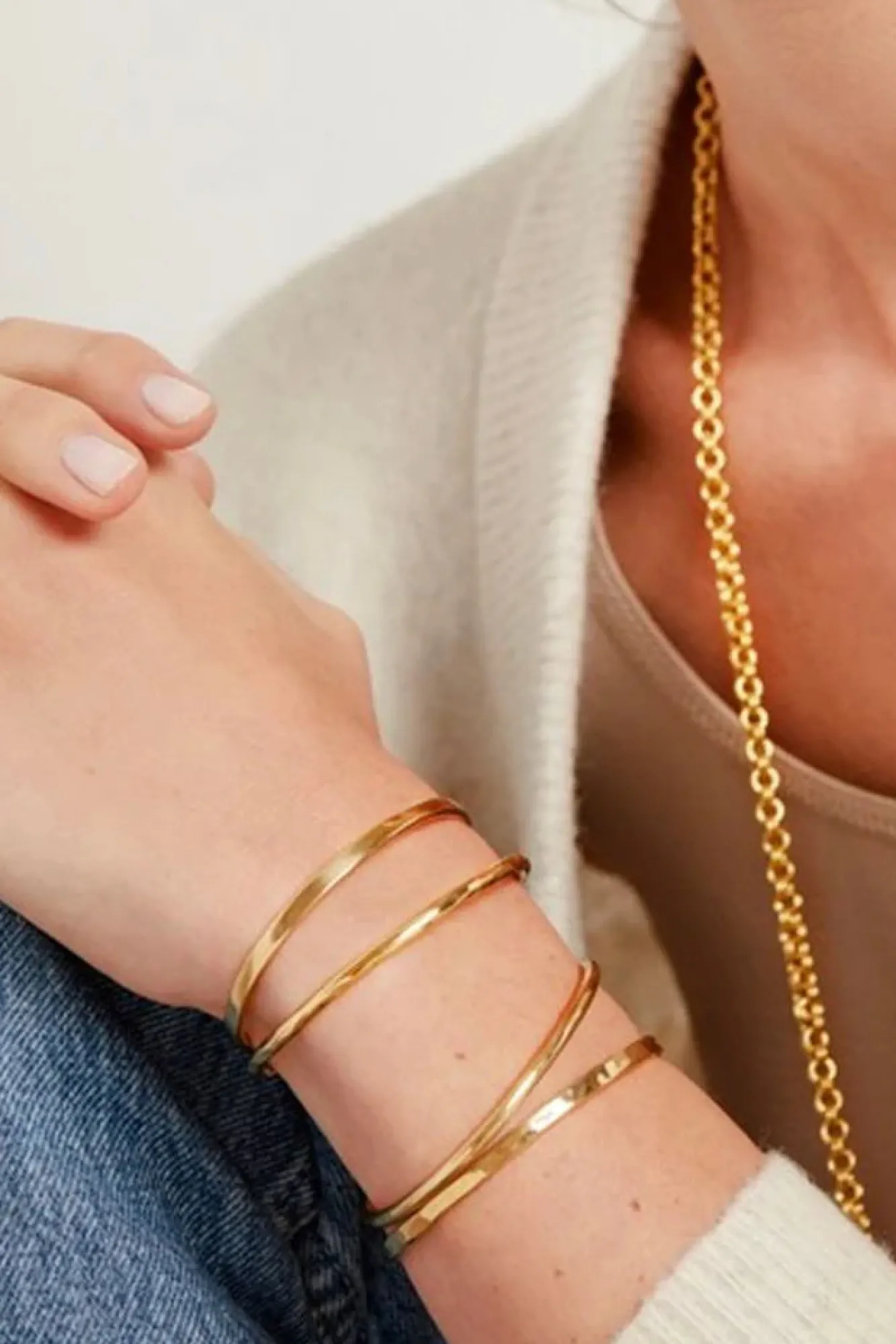 Amour Vert SOKO Delicate Bangle Bracelet Set- Jewelry