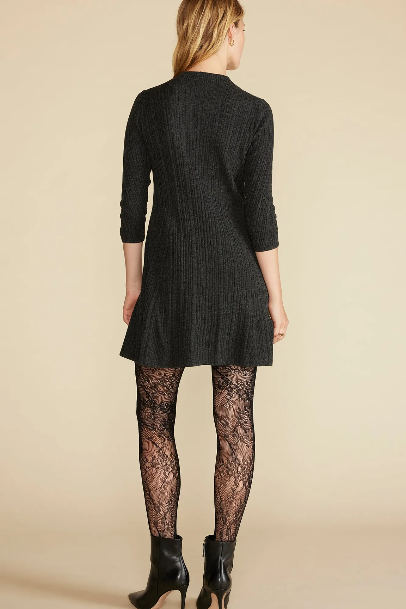 Amour Vert Sidony Mini Sweater Dress- Dresses|Clearance