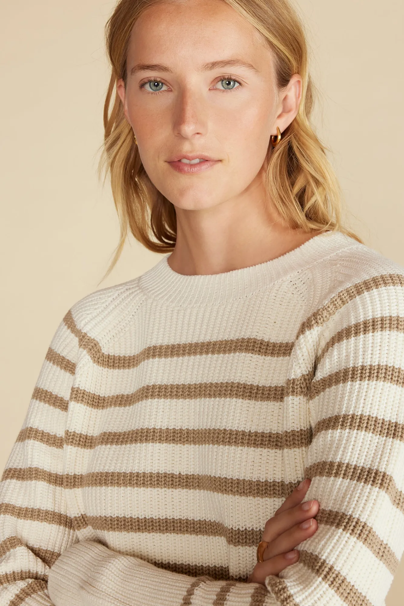 Amour Vert Layla Organic Cotton Sweater- Sweaters & Cardigans|Clearance