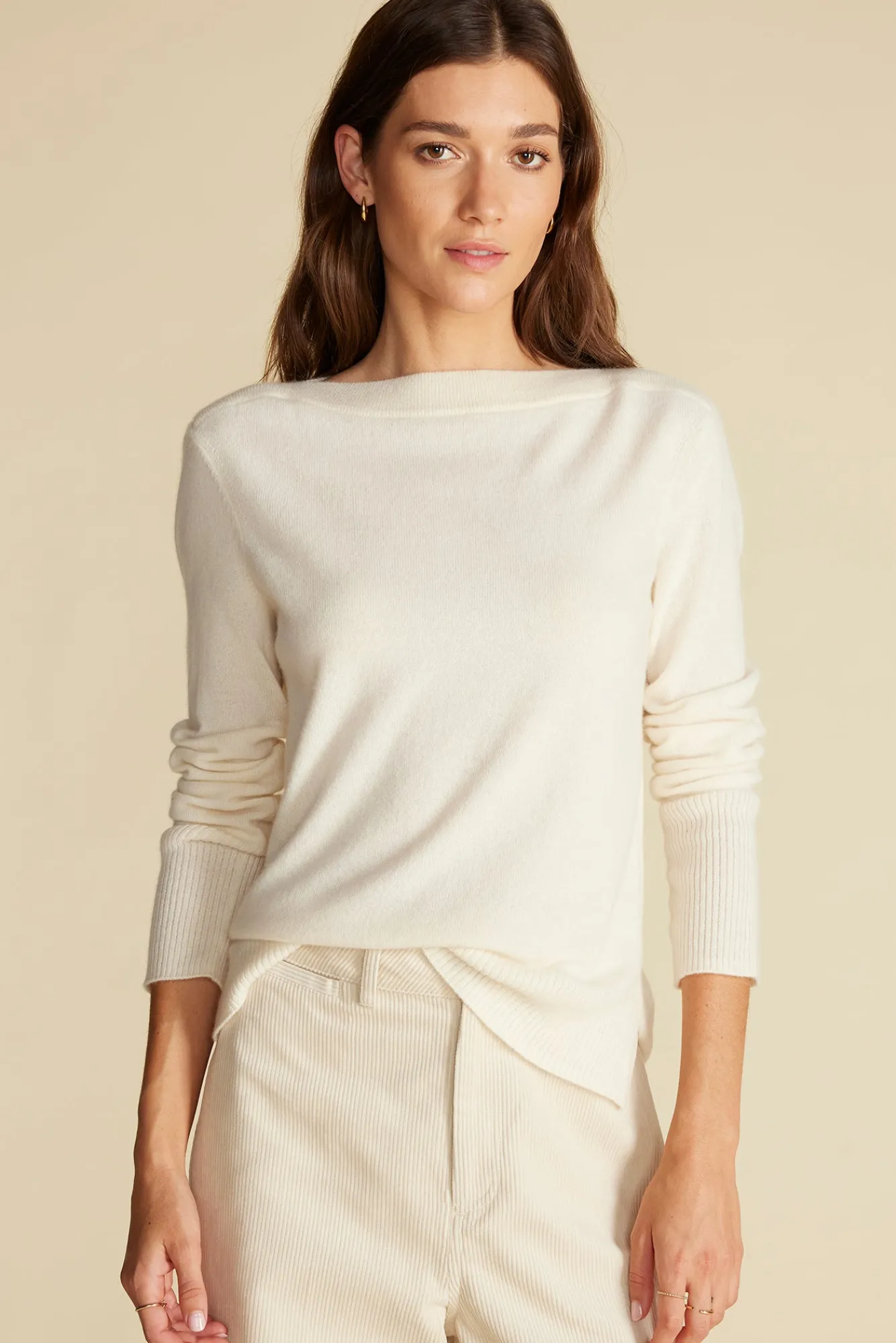 Amour Vert Nadia Cashmere Sweater- Sweaters & Cardigans