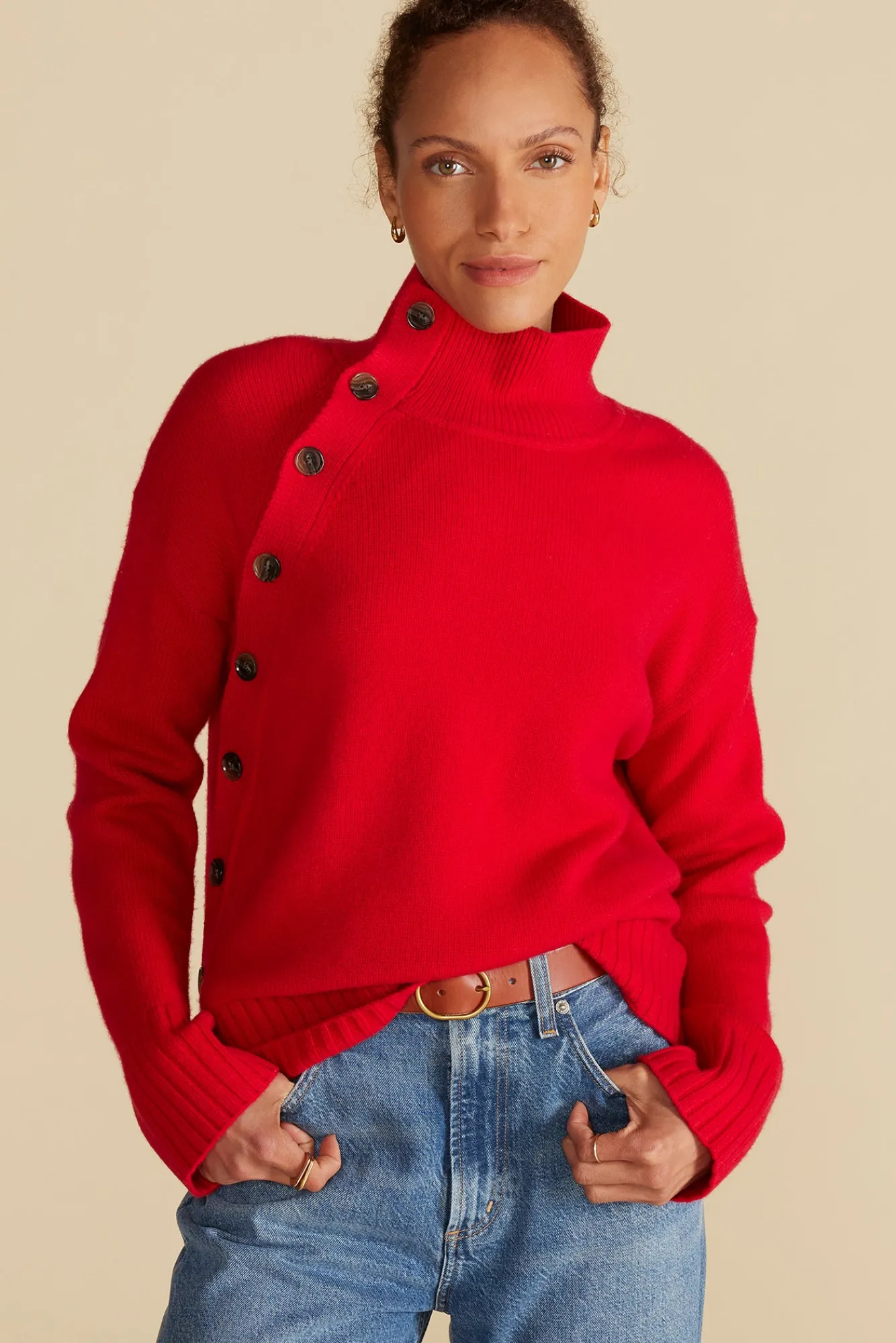Amour Vert Leonie Turtleneck Sweater- Sweaters & Cardigans