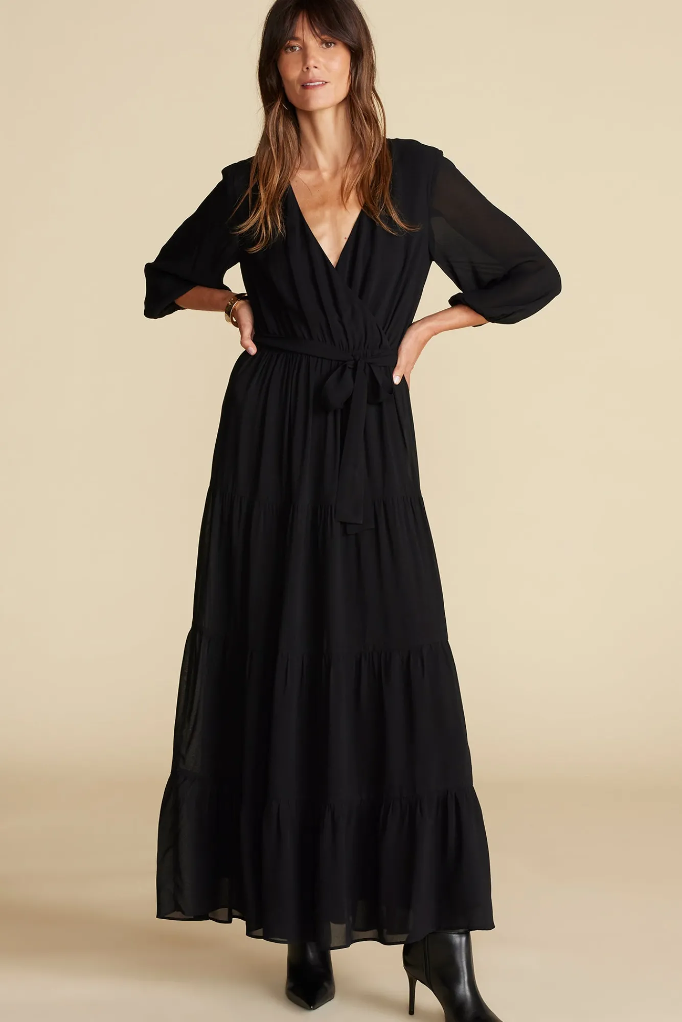 Amour Vert Marceau Viscose Maxi Dress- Dresses