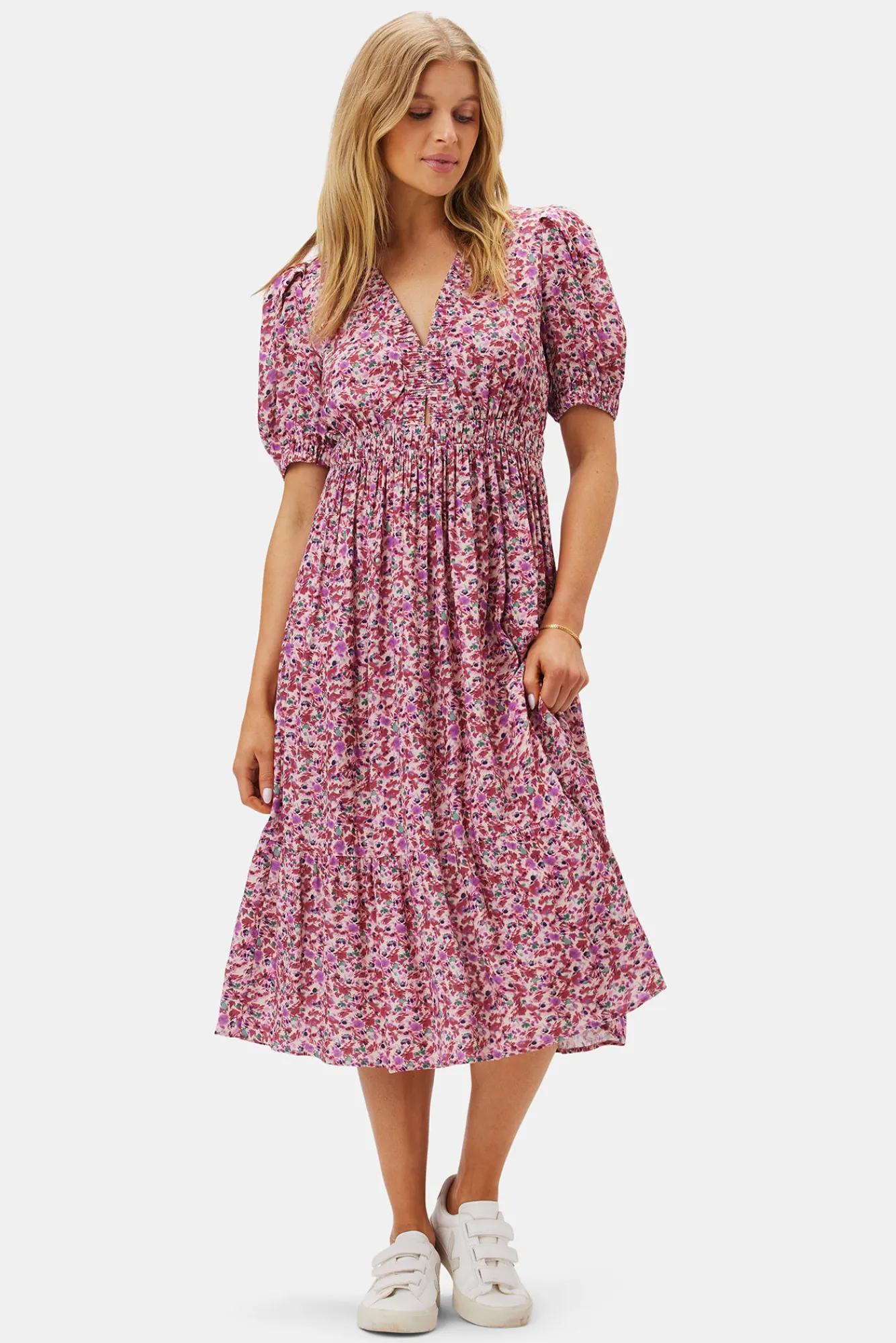 Amour Vert Danielle Viscose Crepe Dress- Dresses|Clearance