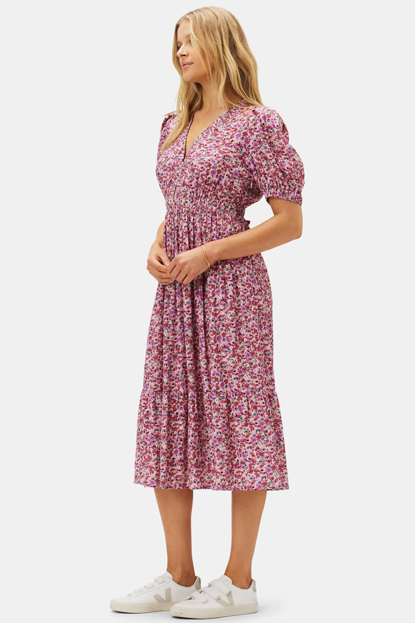 Amour Vert Danielle Viscose Crepe Dress- Dresses|Clearance