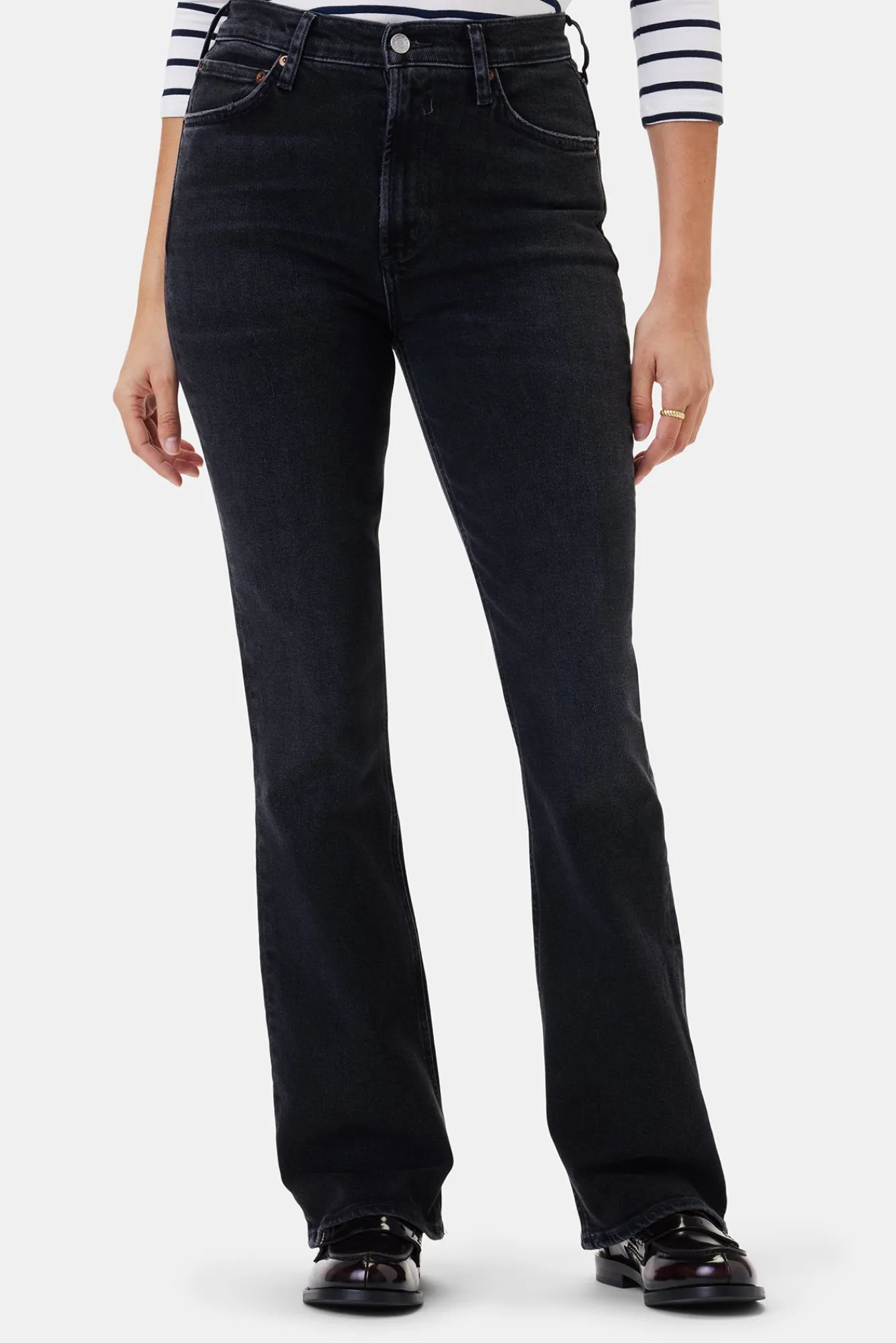 Amour Vert AGOLDE Nico High Rise Slim Boot- Denim|Pants