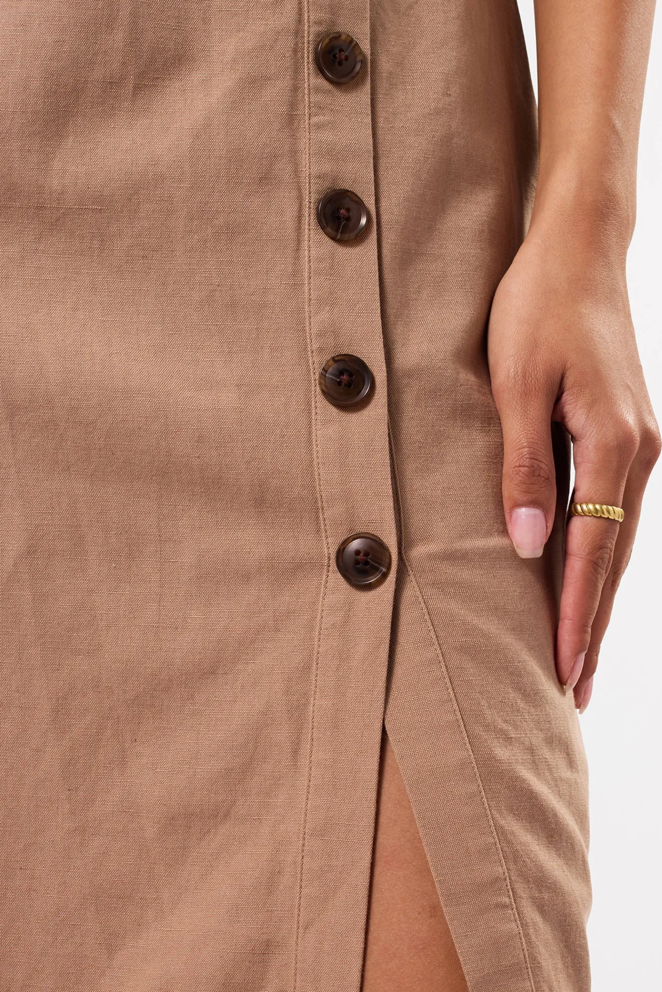 Amour Vert Lila Cotton Linen Dress- Dresses|Clearance