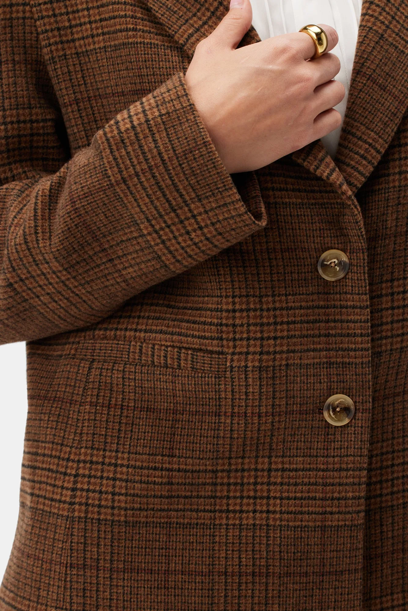 Amour Vert Tobie Single Breasted Blazer- Jackets & Outerwear|Clearance