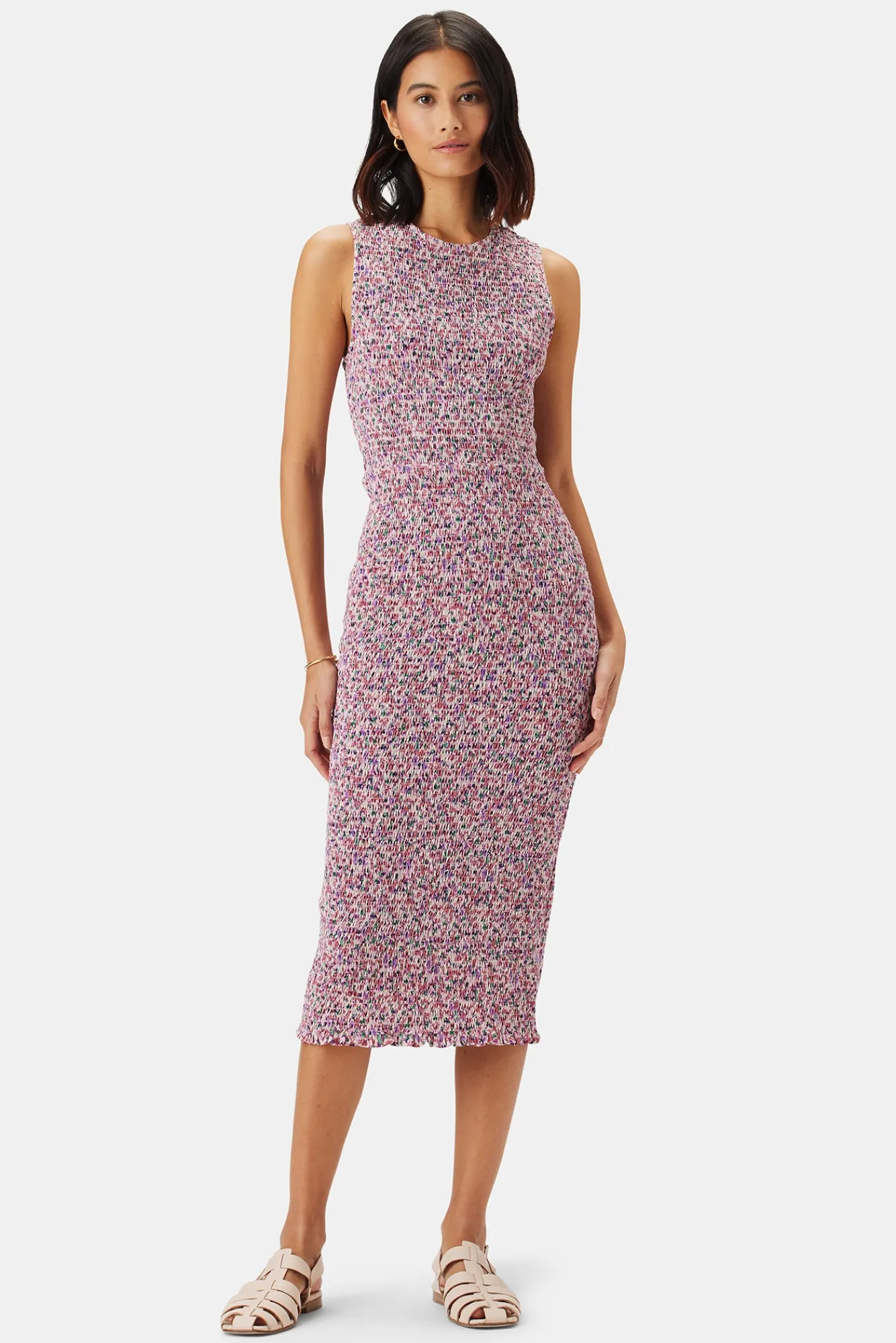 Amour Vert Isabella Smocked Dress- Dresses|Clearance