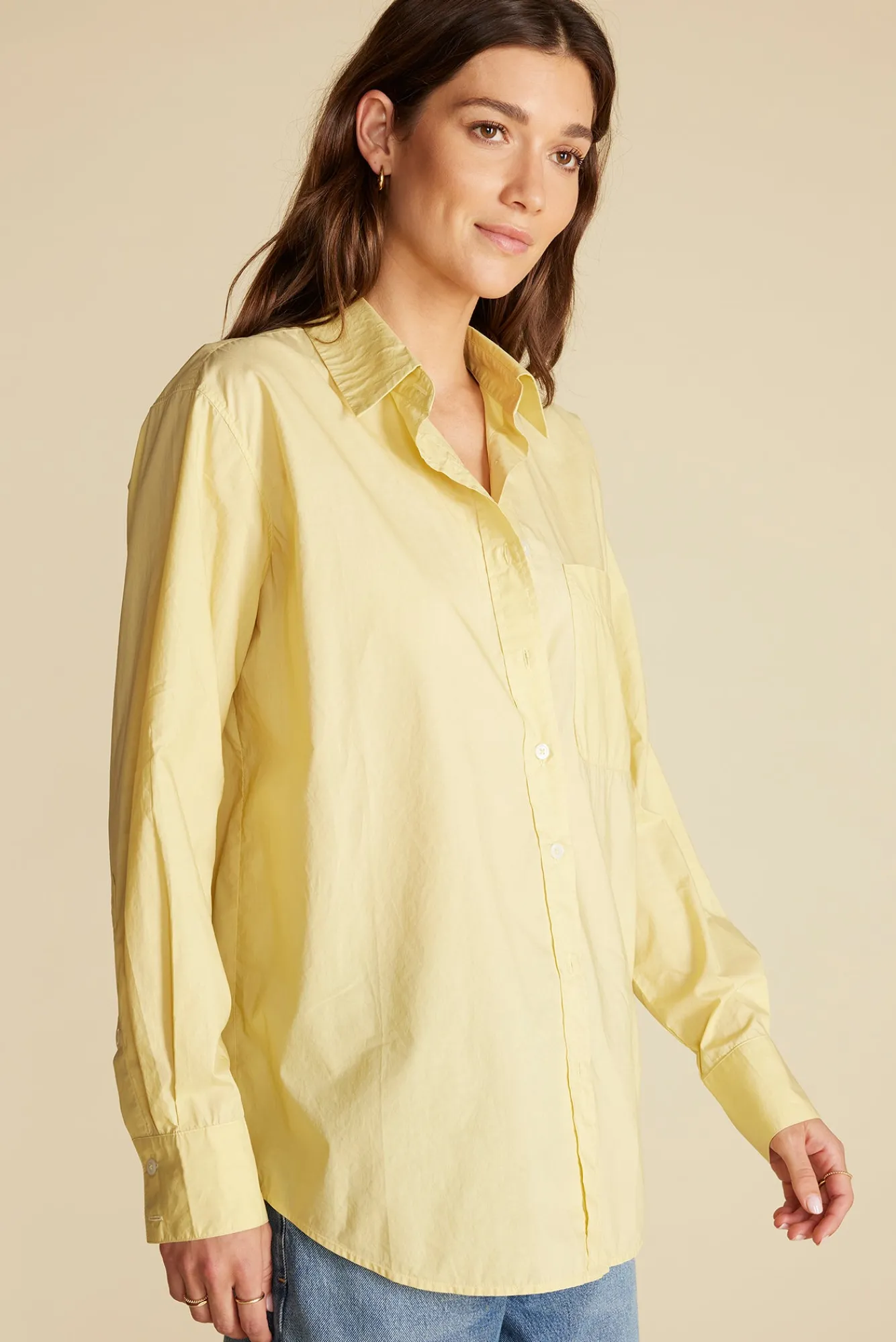 Amour Vert Henri Button Down Shirt- Blouses & Shirts|Tops
