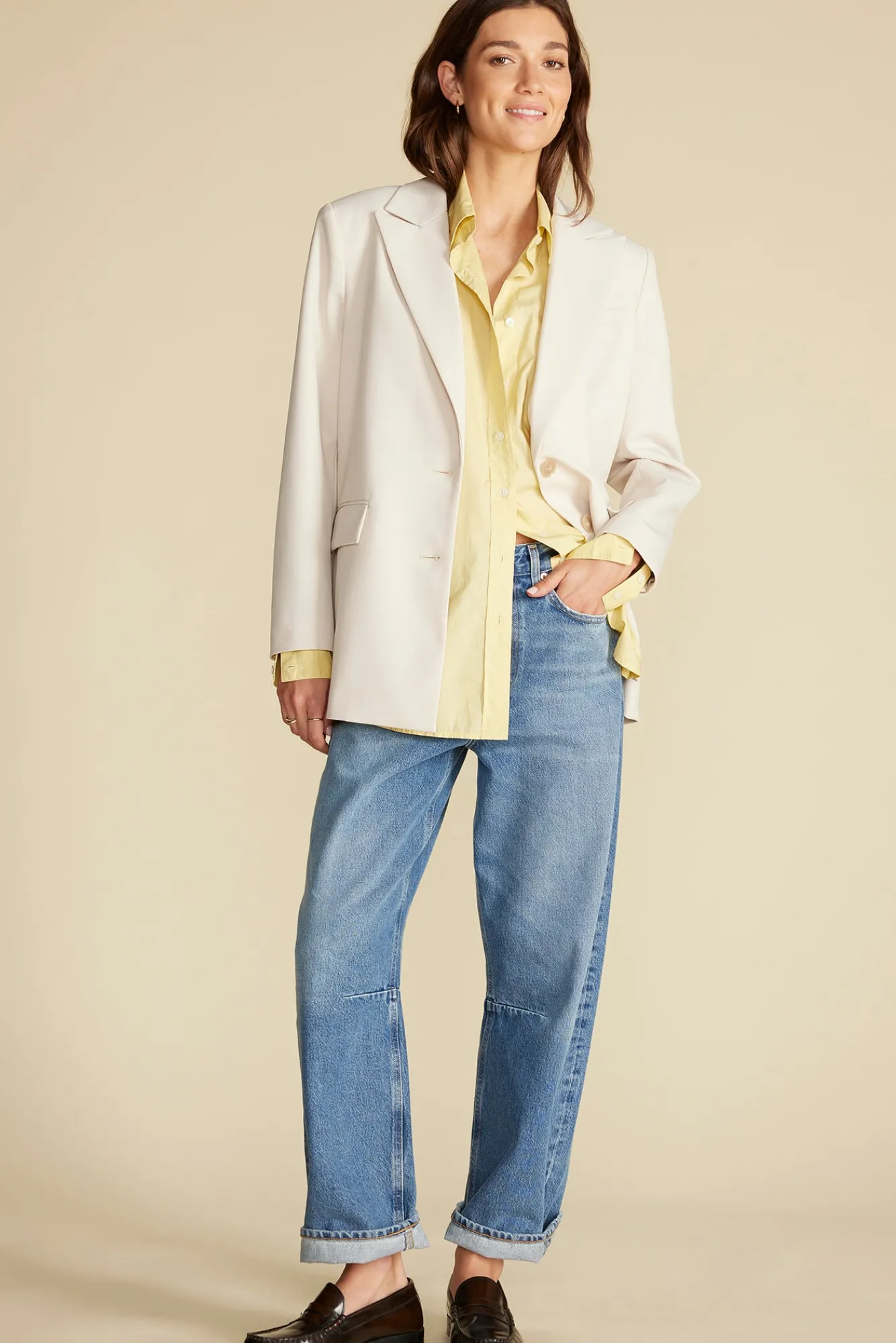 Amour Vert Henri Button Down Shirt- Blouses & Shirts|Tops