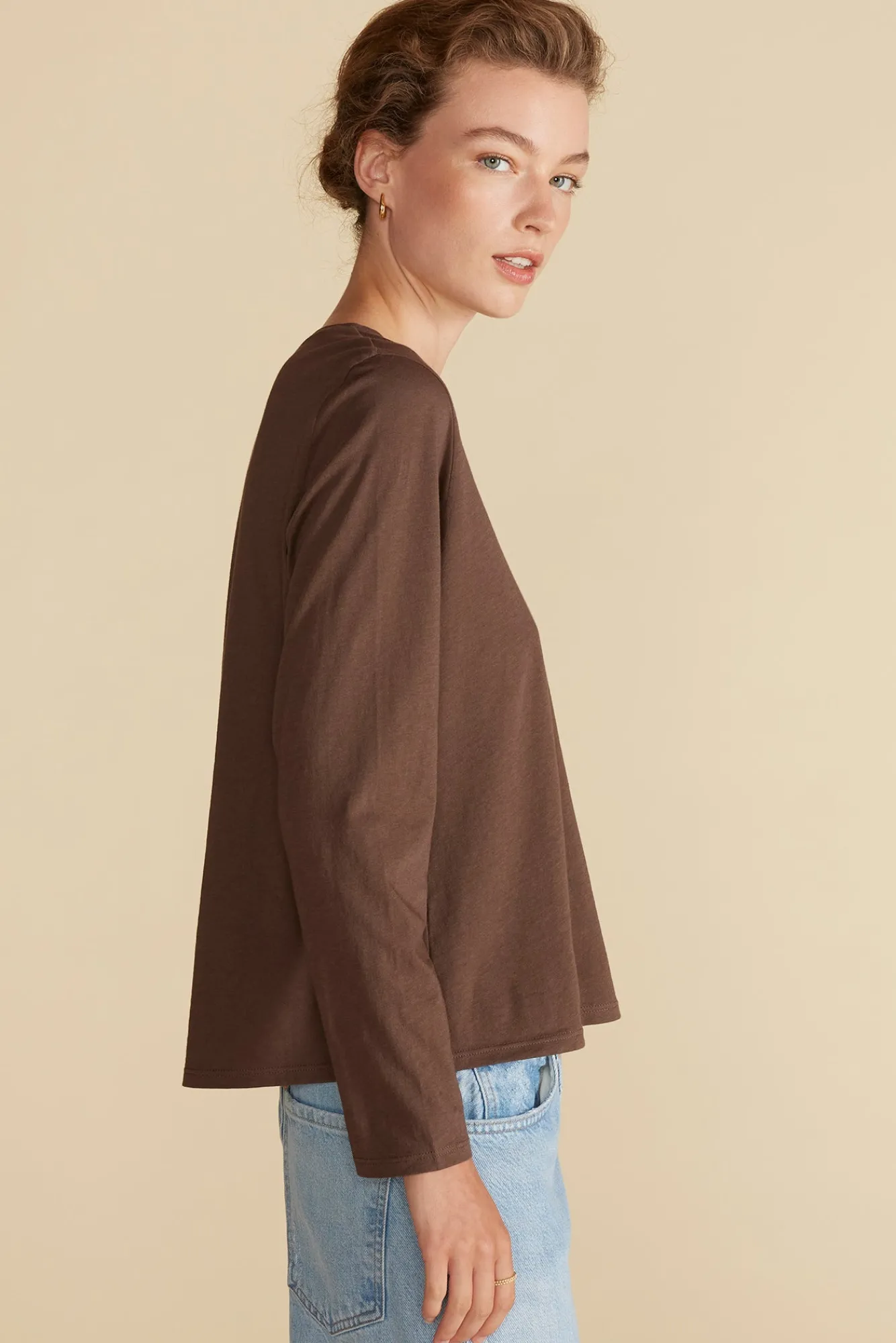 Amour Vert Berkeley Long Sleeve Tee- Tops|Tees