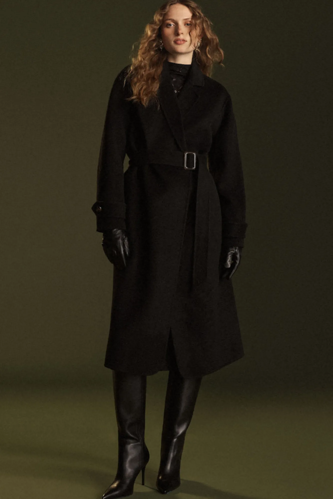 Amour Vert Lya Felted Wool Coat- Jackets & Outerwear