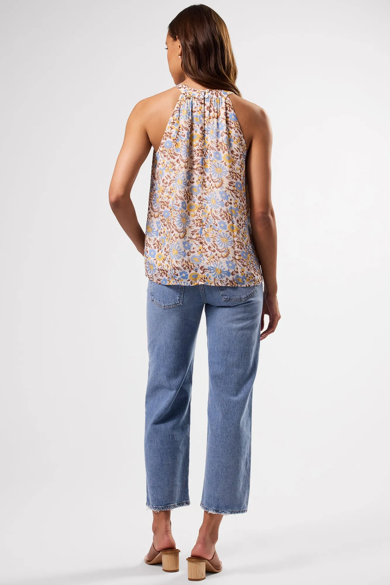 Amour Vert Peggy Halter Top- Tops|Clearance