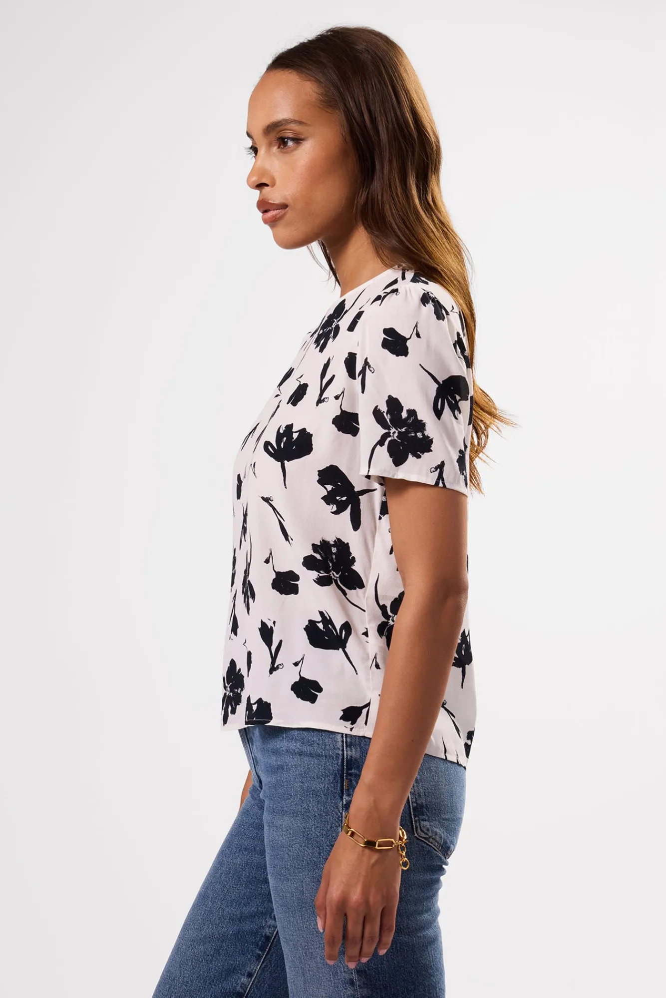 Amour Vert Odilia Crepe Blouse- Tops|Clearance