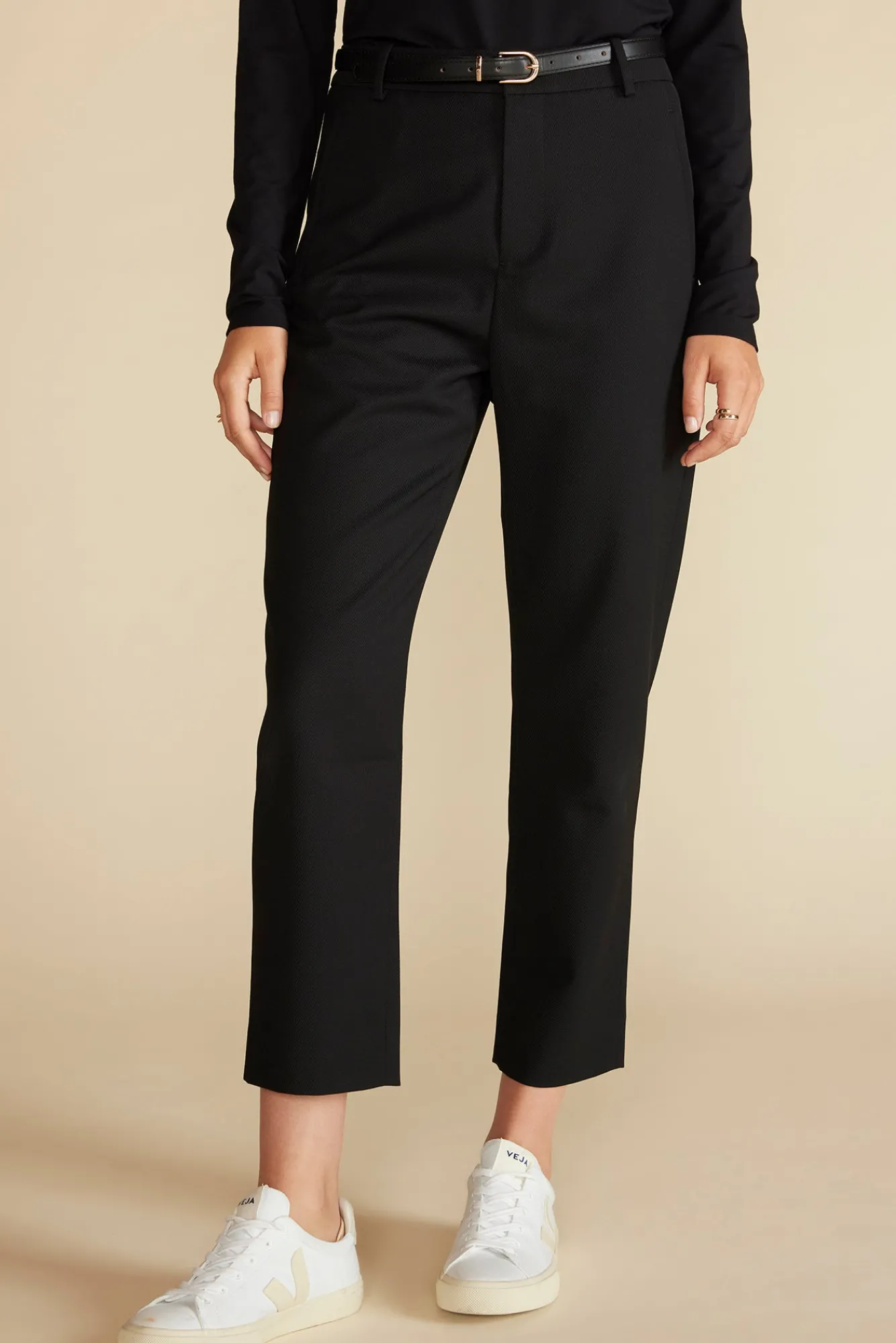 Amour Vert Taper Tailored Ankle Trouser- Pants