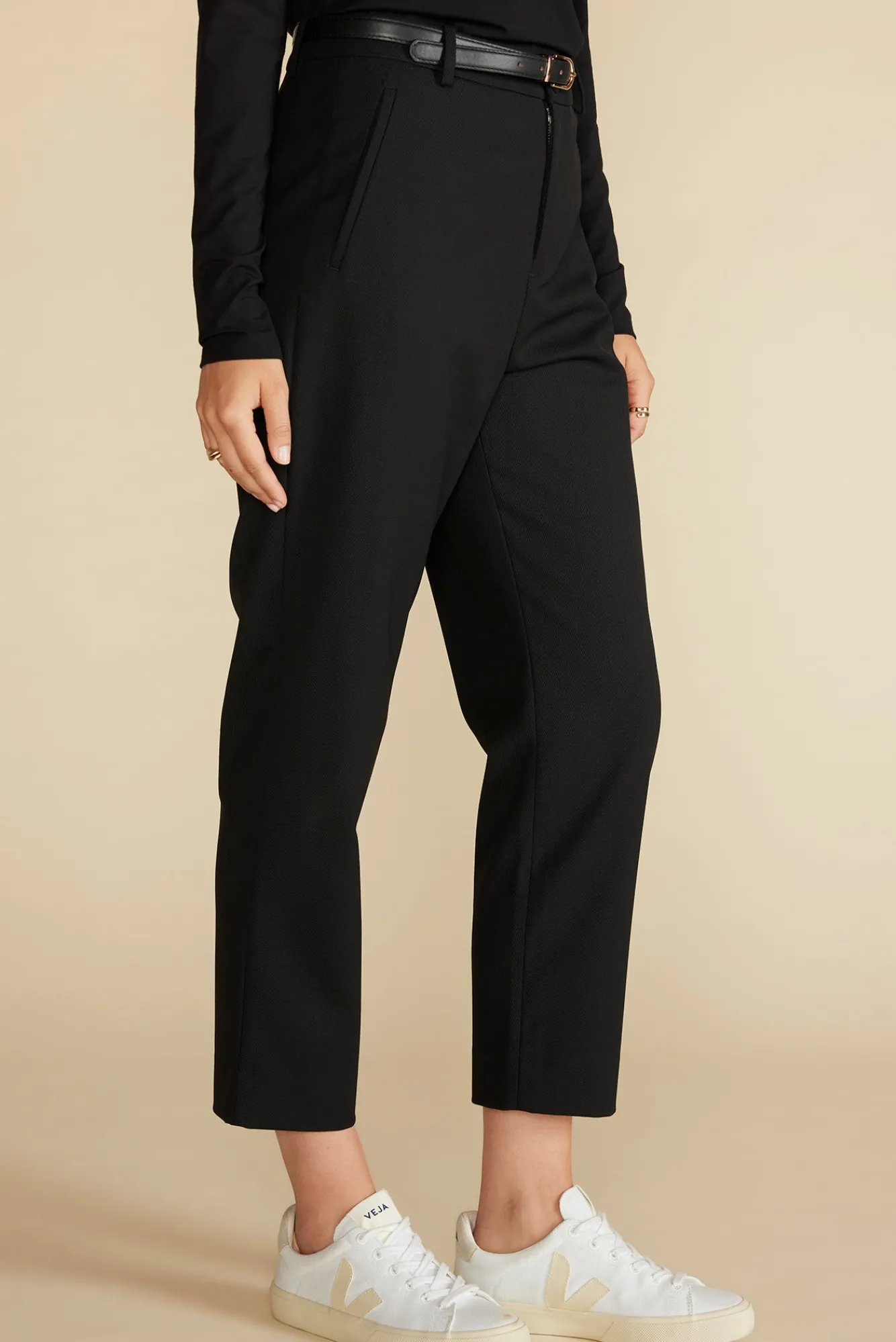 Amour Vert Taper Tailored Ankle Trouser- Pants