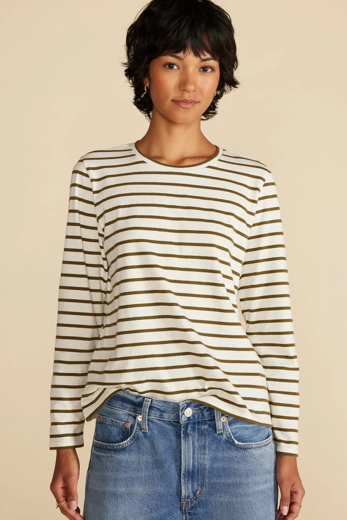 Amour Vert Berkeley Long Sleeve Tee- Tops|Tees