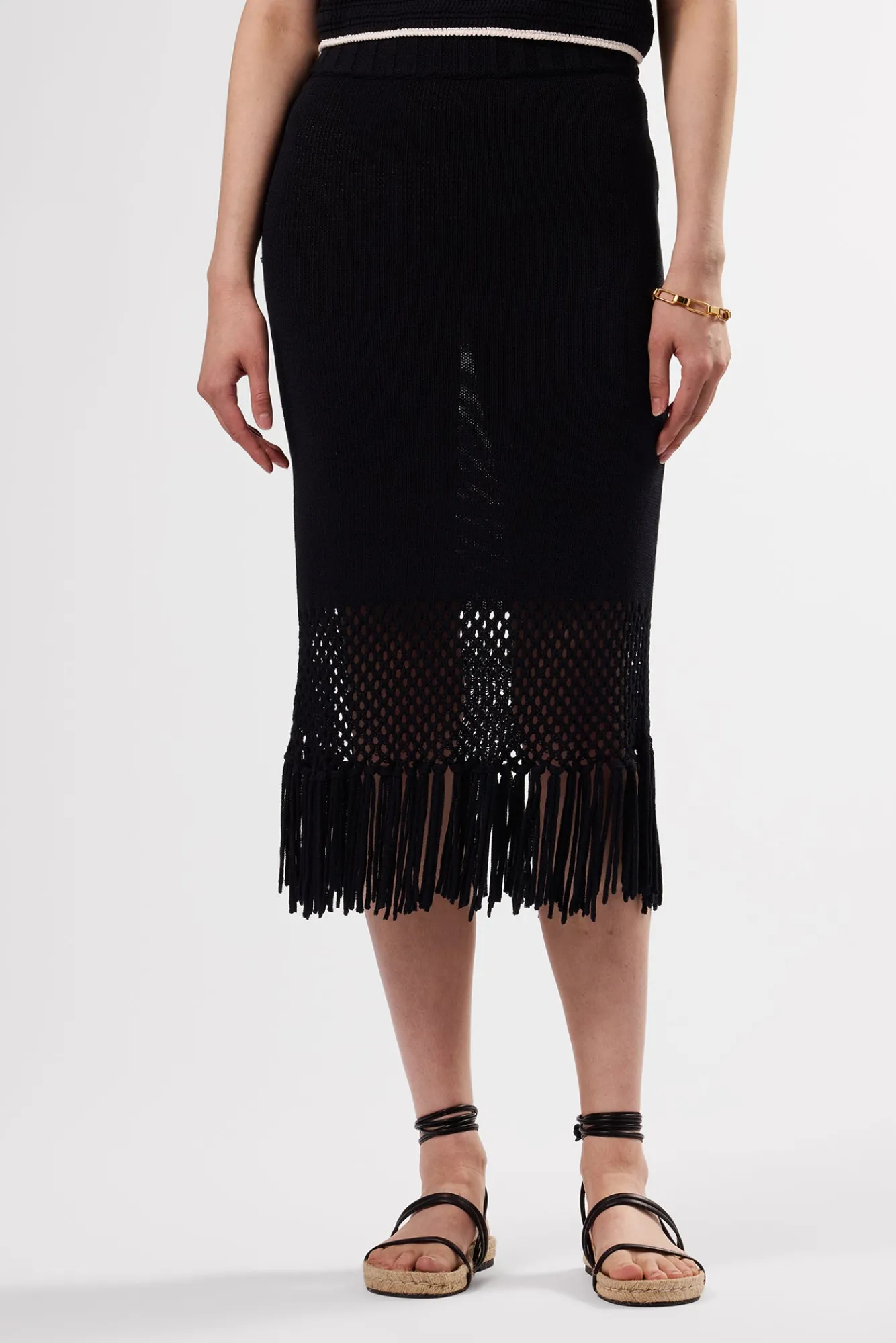 Amour Vert Alizee Crochet Skirt- Skirts|Clearance