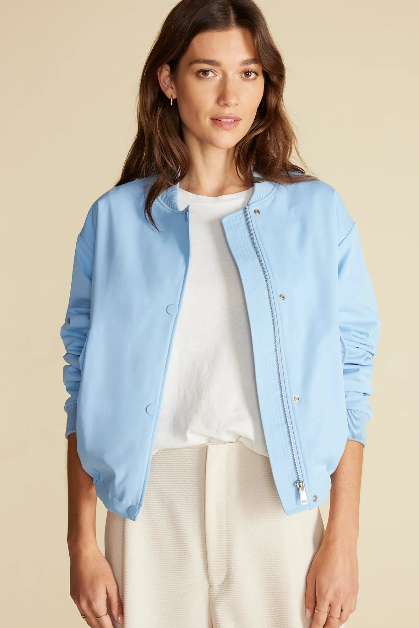 Amour Vert Jarrel Bomber Jacket- Jackets & Outerwear|Clearance