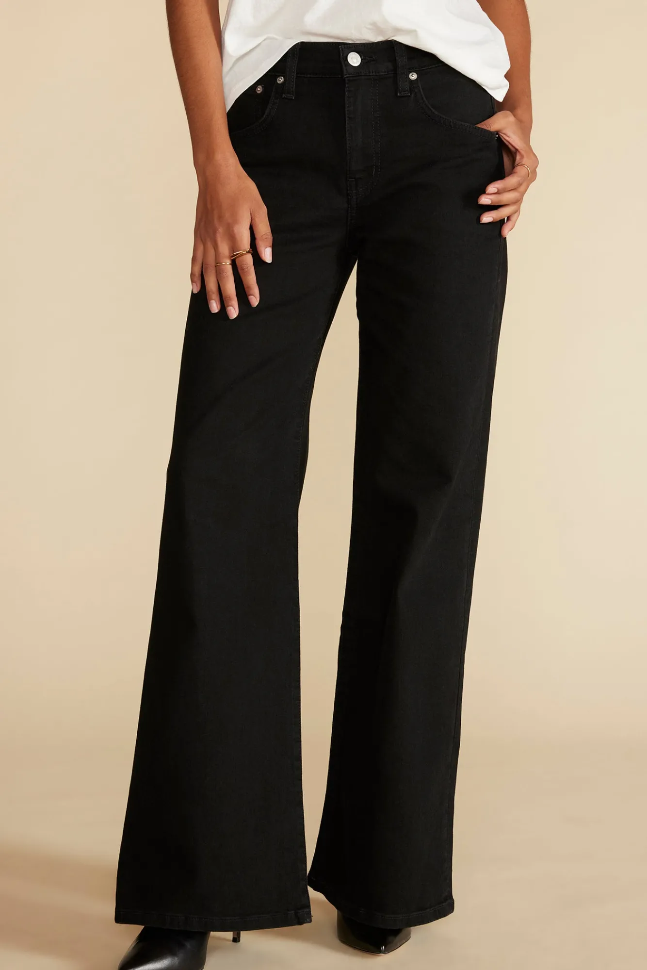 Amour Vert ETICA Romi Wide Leg Jean- Pants|Denim