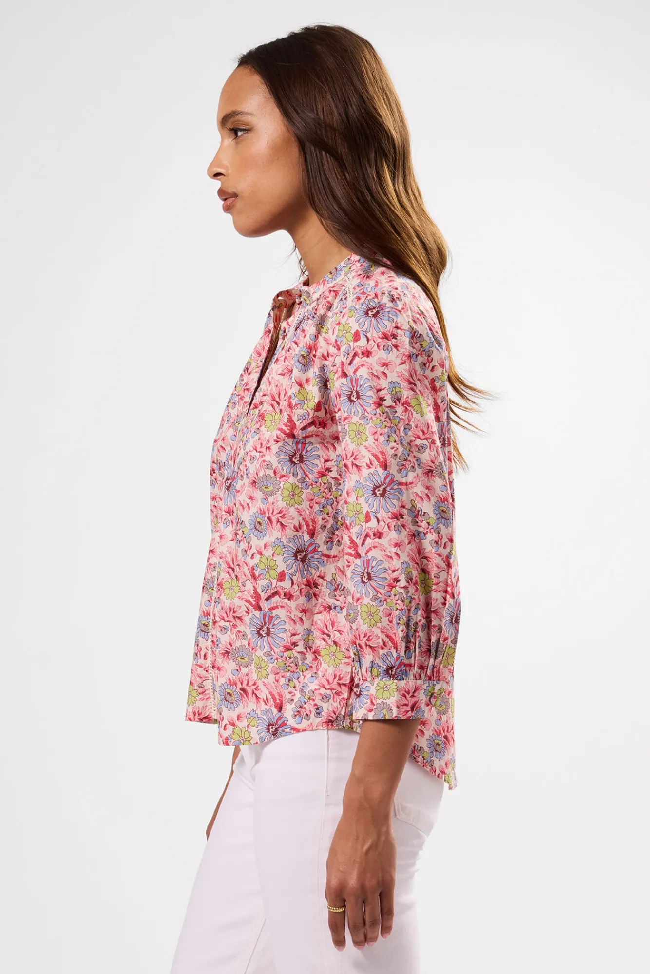 Amour Vert Charlotte Organic Cotton Blouse- Tops|Clearance