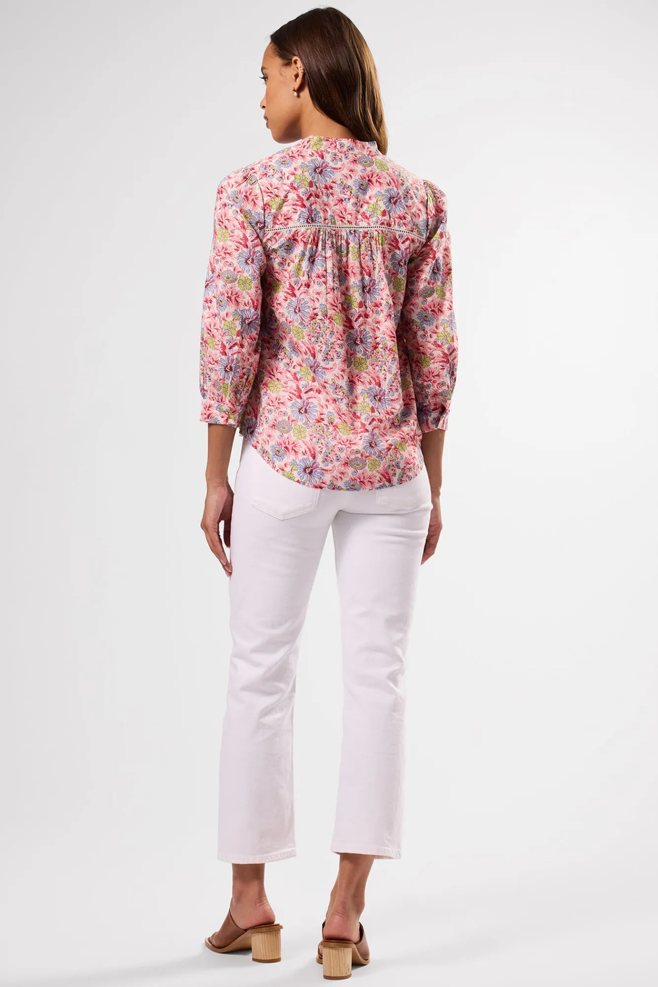 Amour Vert Charlotte Organic Cotton Blouse- Tops|Clearance