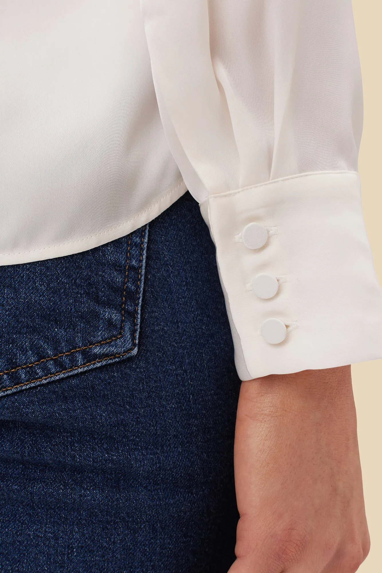 Amour Vert Kali Button Front Blouse- Blouses & Shirts|Tops