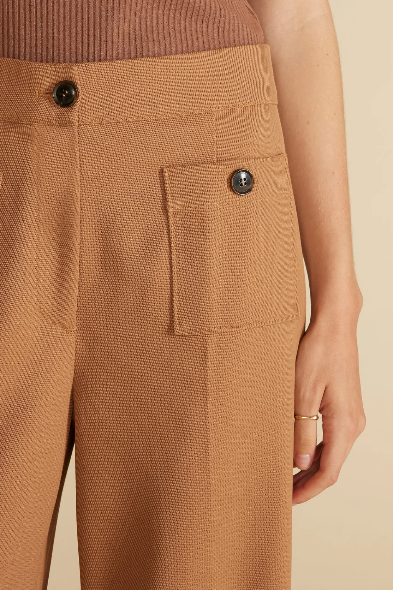 Amour Vert Alete Patch Pocket Pant- Pants|Clearance