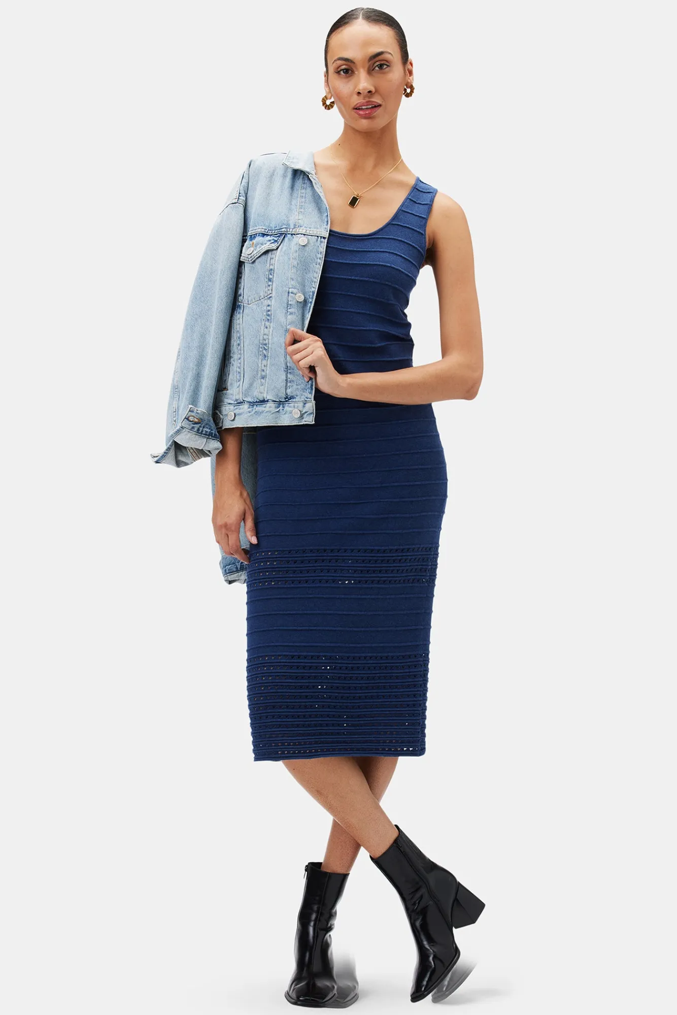 Amour Vert Cora Flaxen Eco Dress- Dresses|Clearance