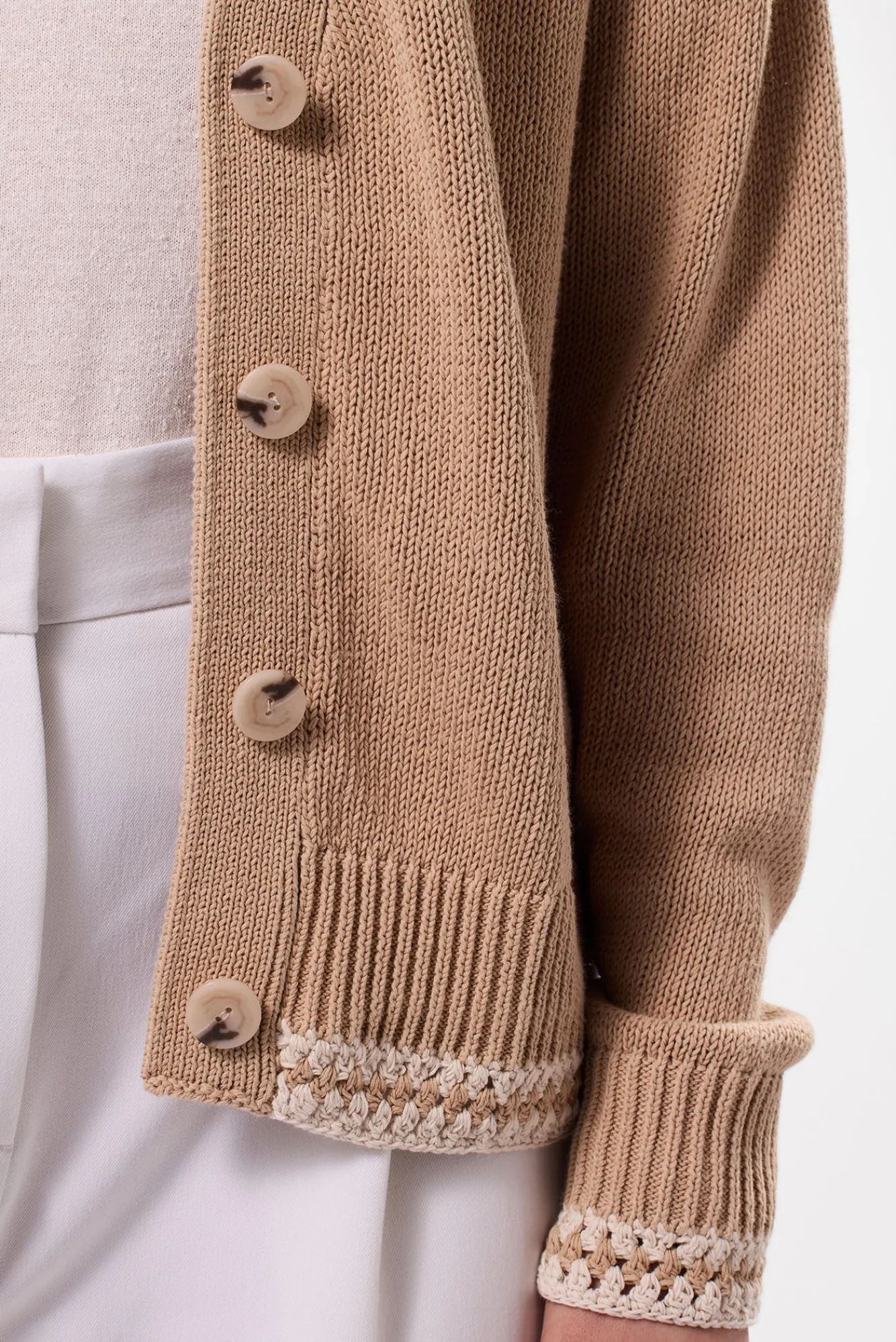 Amour Vert Texture Cardigan- Sweaters & Cardigans|Clearance