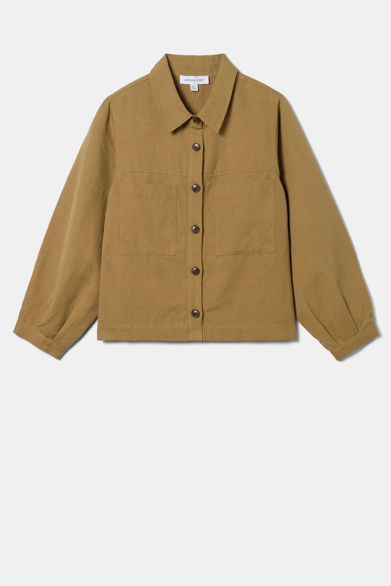 Amour Vert Genevieve Cotton Linen Jacket- Clearance