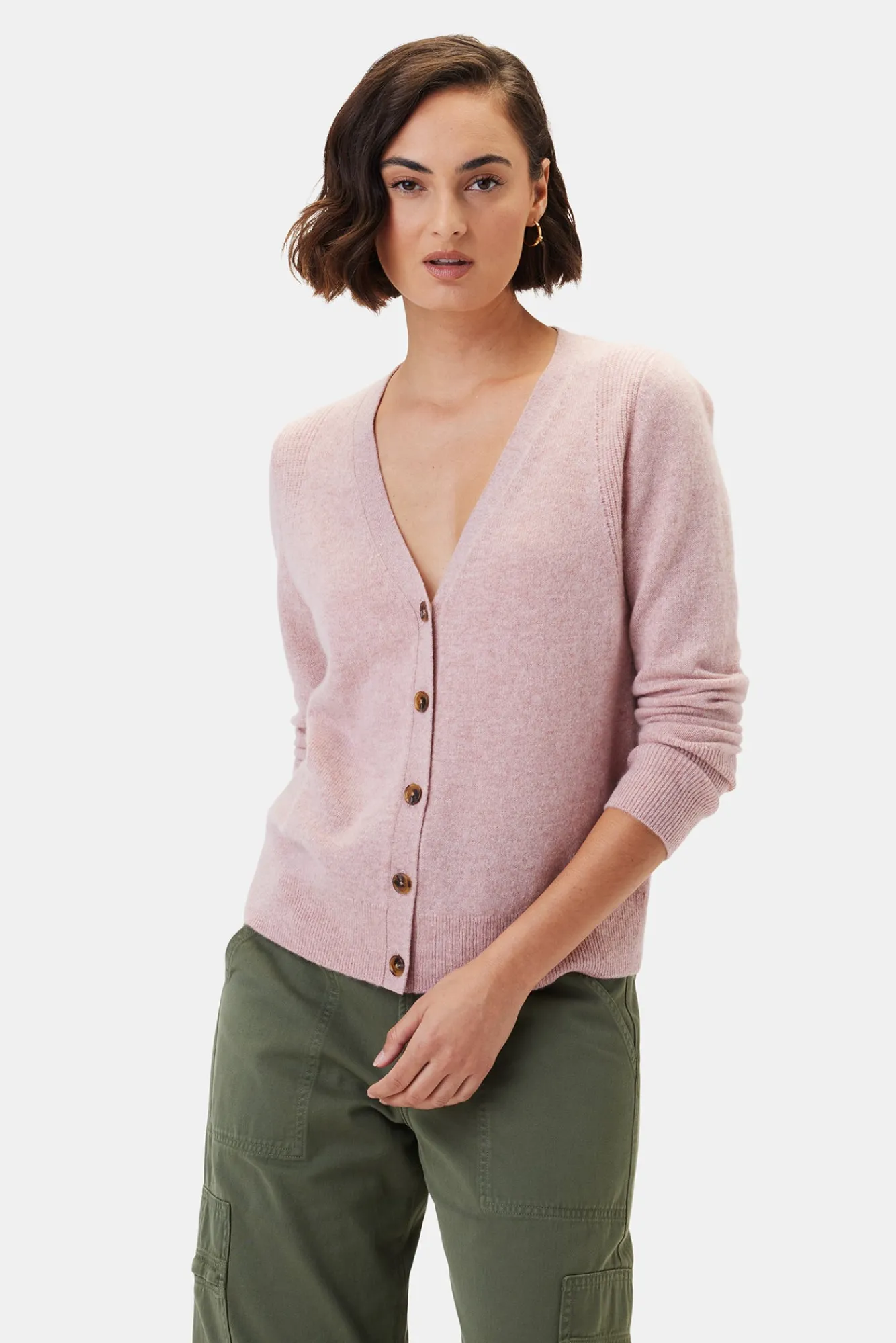 Amour Vert Mason Cashmere Cardigan- Sweaters & Cardigans