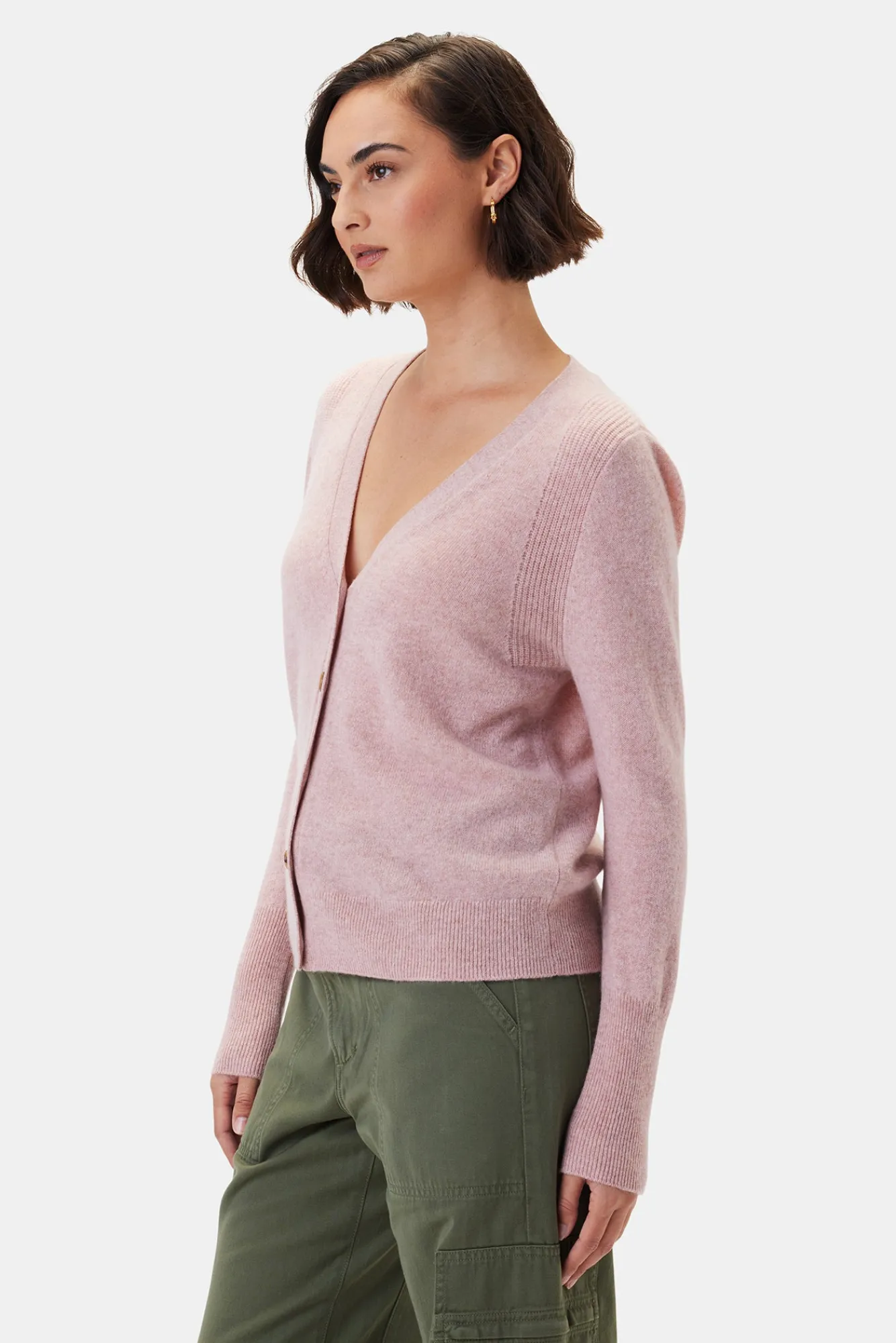 Amour Vert Mason Cashmere Cardigan- Sweaters & Cardigans