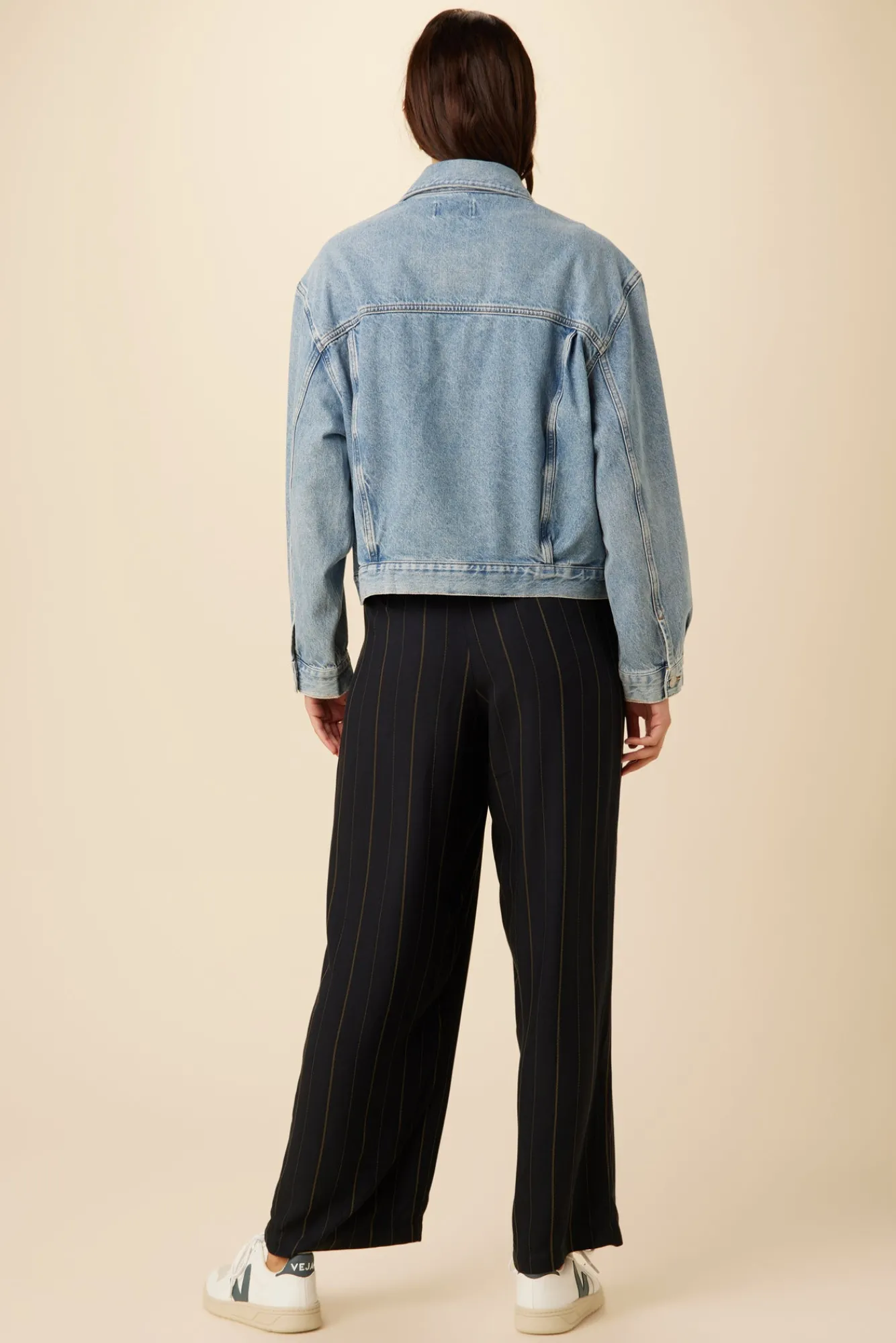 Amour Vert AGOLDE Charli Denim Jacket- Denim|Clearance
