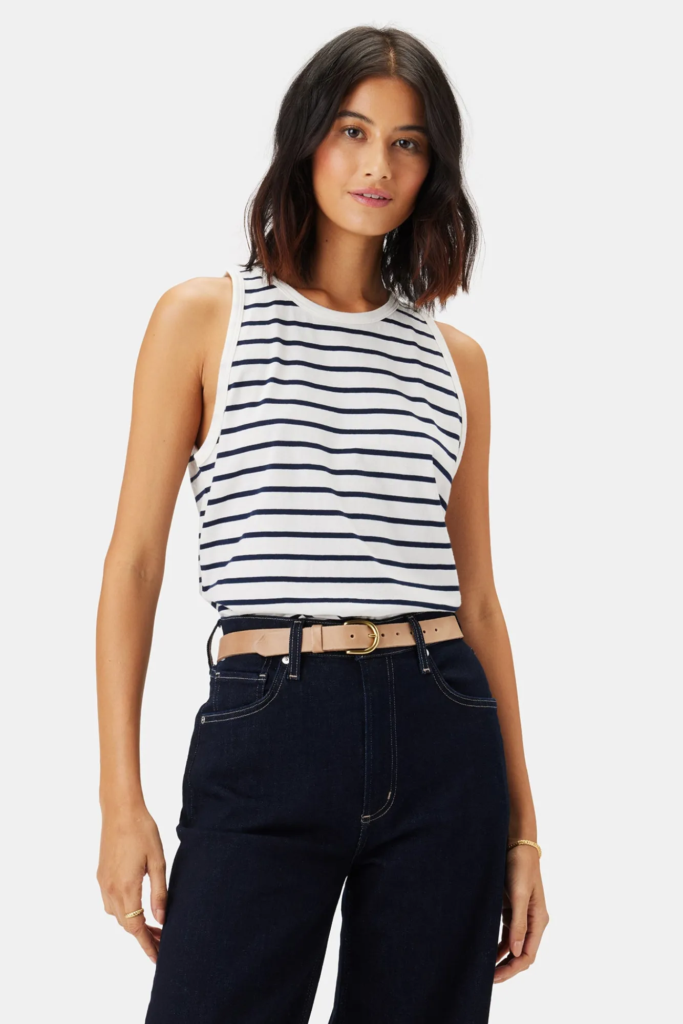 Amour Vert Jillian Organic Cotton Tank- Tops|Clearance