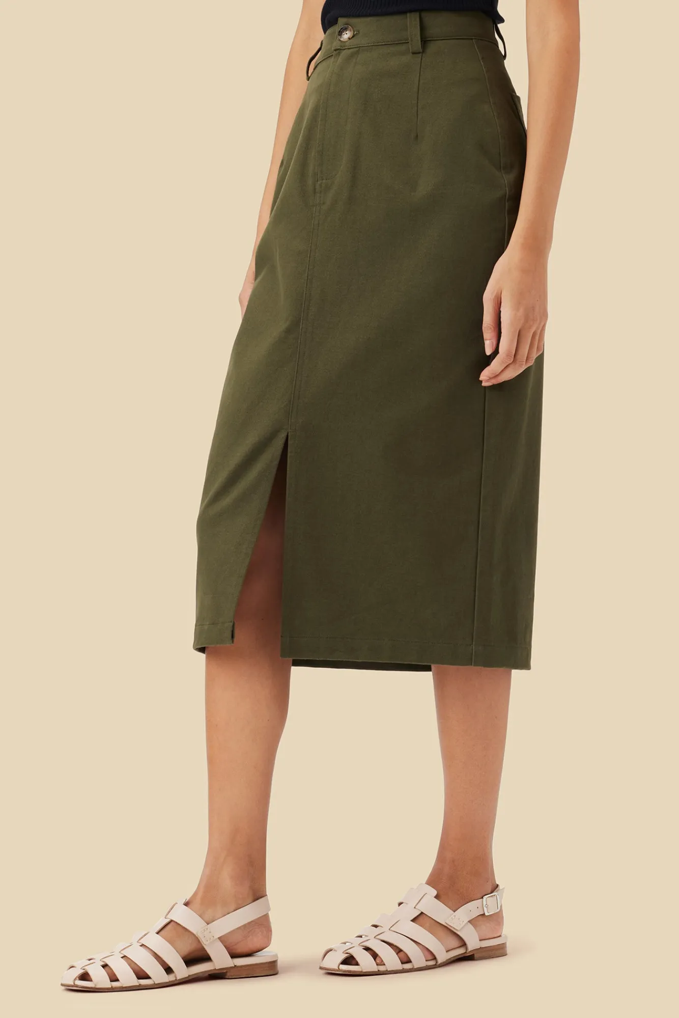 Amour Vert Lina Organic Cotton Skirt- Skirts|Clearance