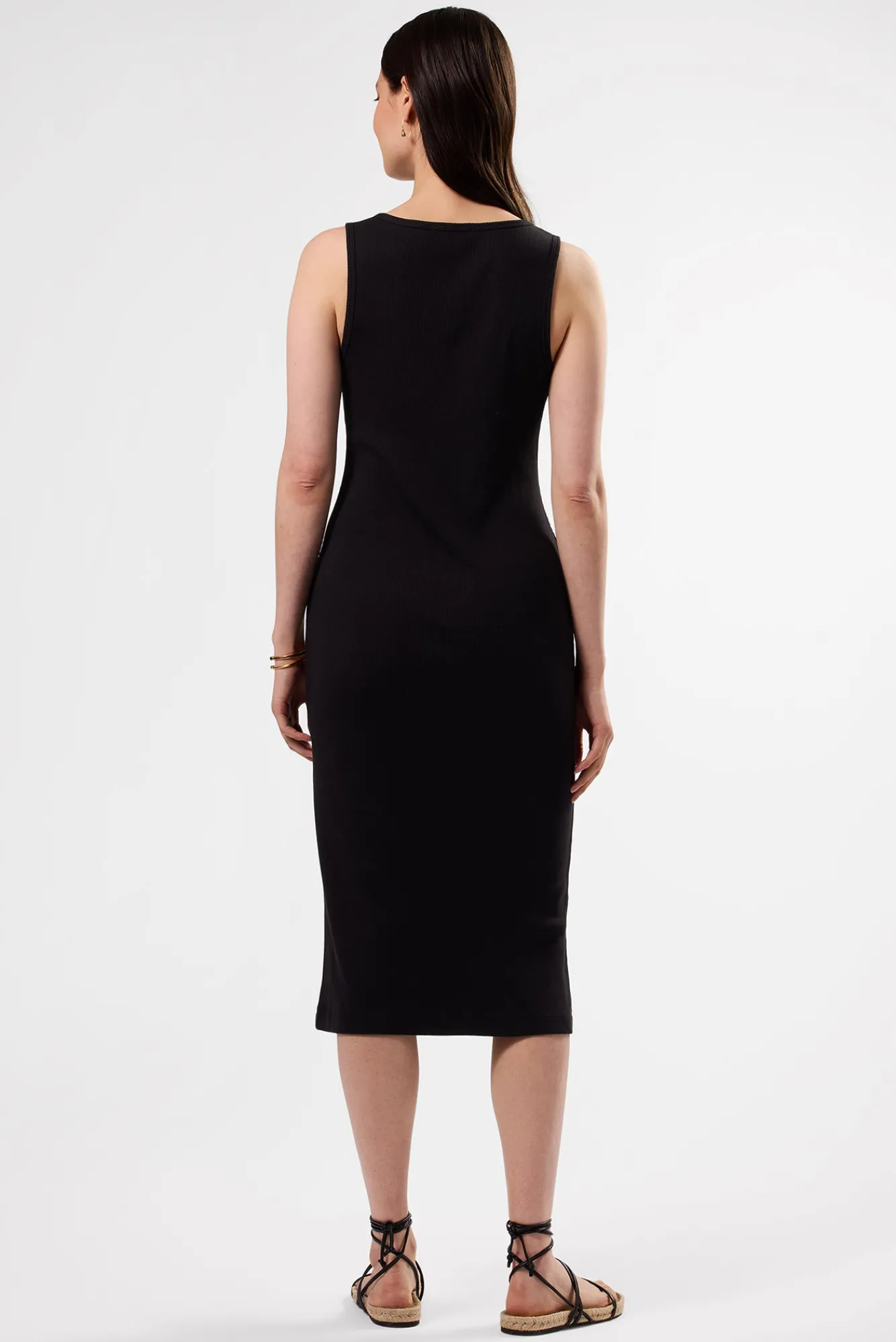 Amour Vert Deacon Organic Cotton Modal Rib Dress- Dresses|Clearance