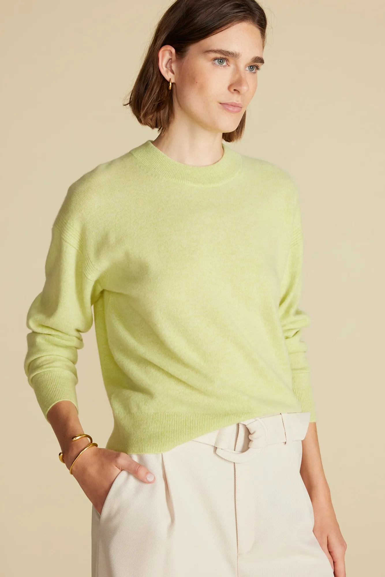 Amour Vert Pearl Cashmere Sweater- Sweaters & Cardigans