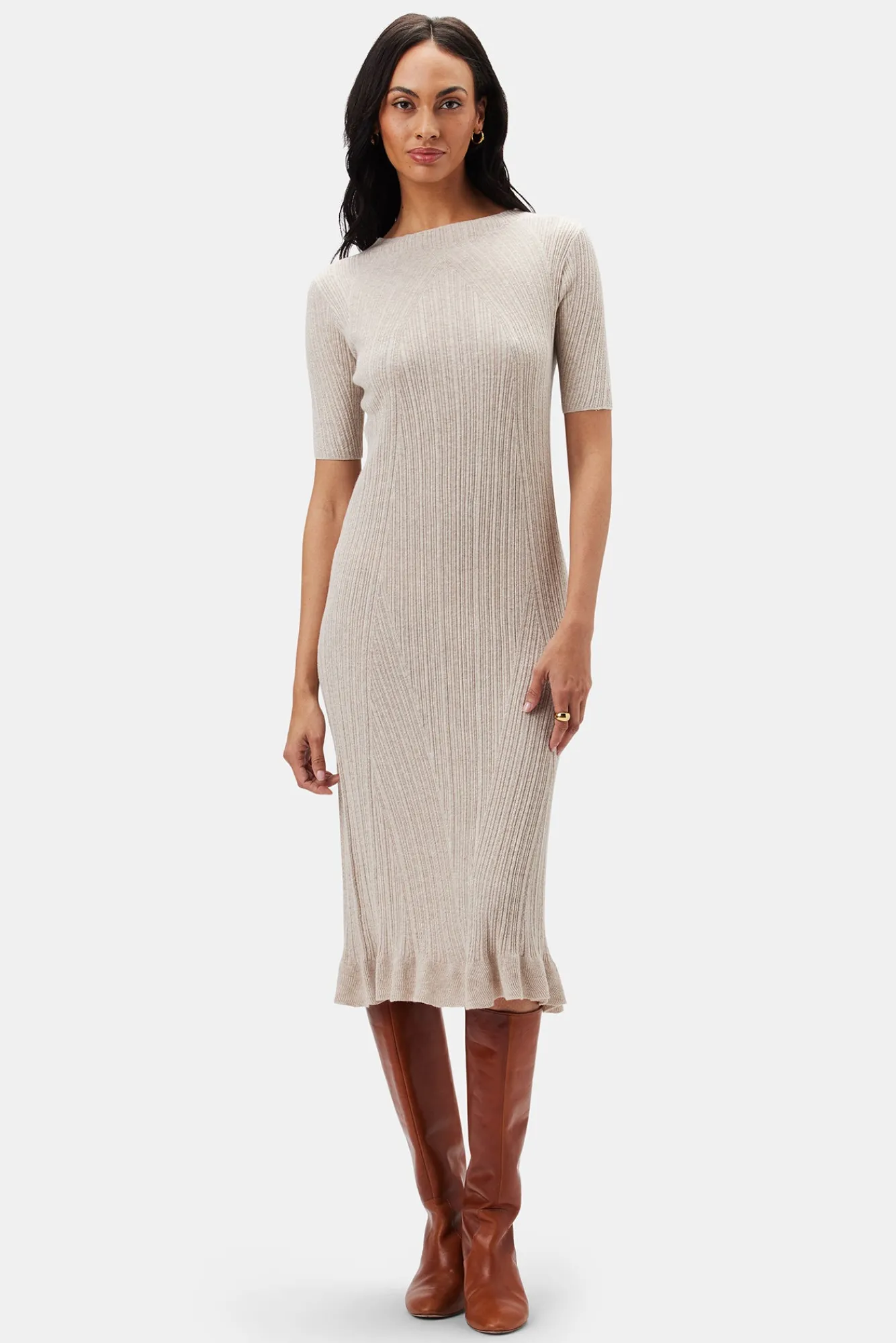 Amour Vert Claire Sweater Dress- Dresses|Clearance