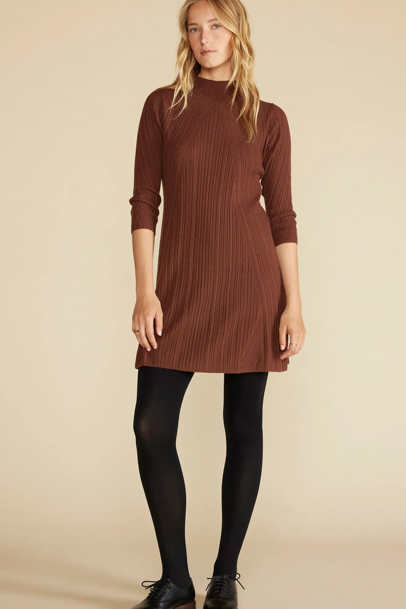 Amour Vert Sidony Mini Sweater Dress- Dresses|Clearance