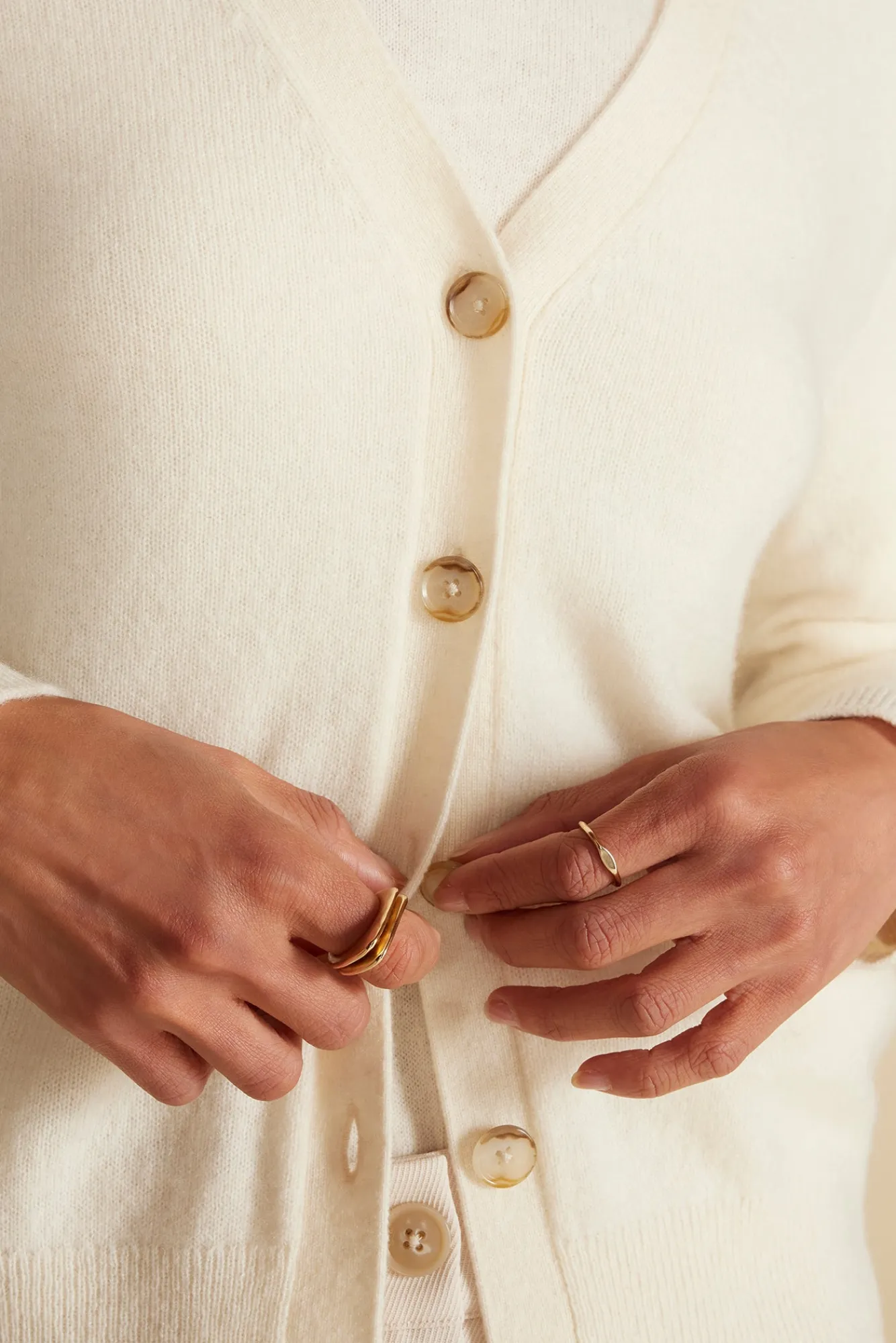 Amour Vert Mason Cashmere Cardigan- Sweaters & Cardigans