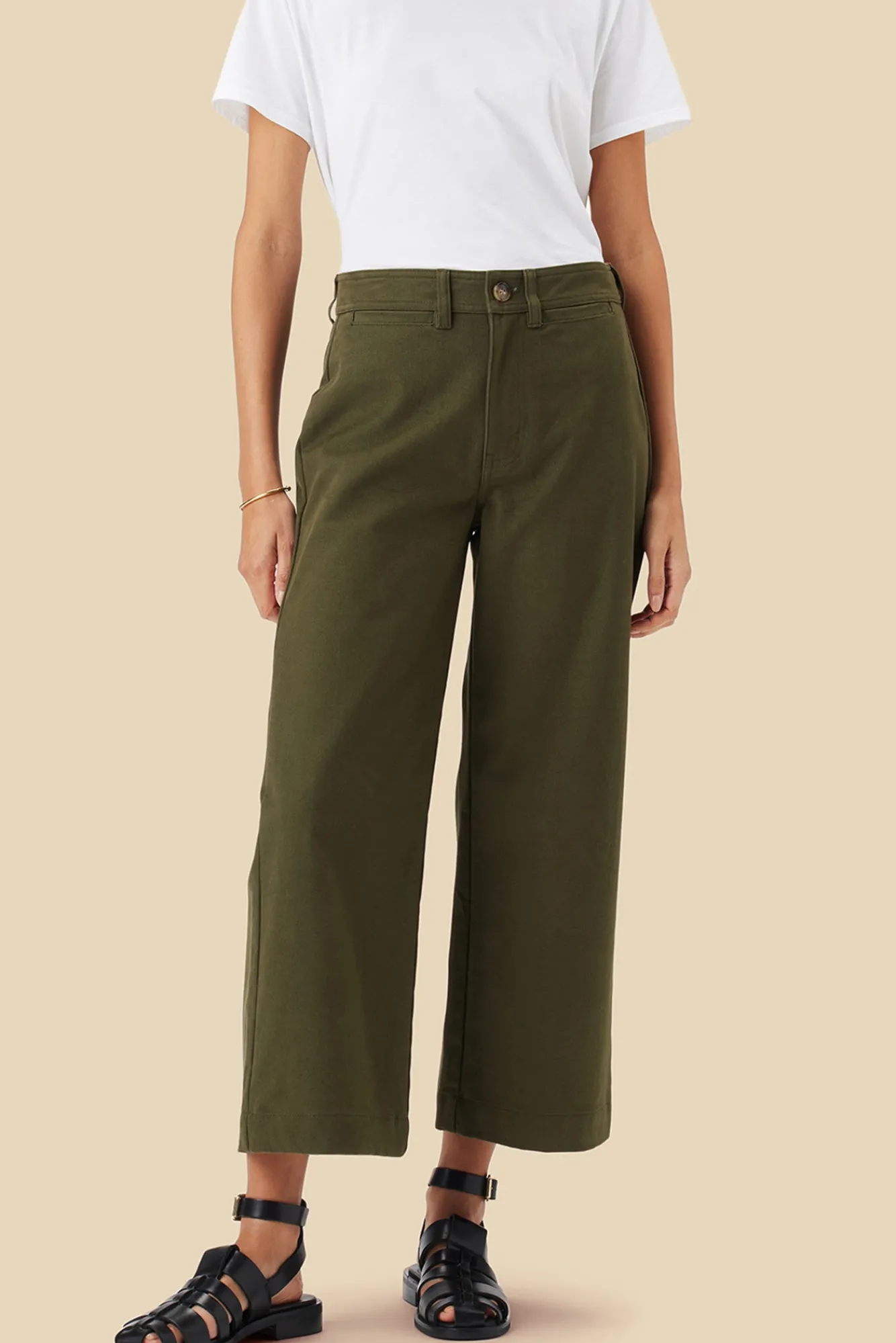 Amour Vert Wide Leg Utility Pant- Pants|Clearance